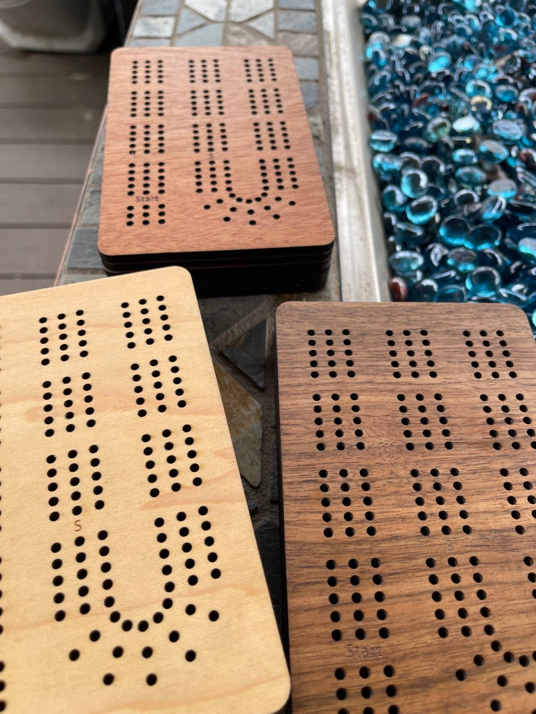 Folding Travel Cribbage Board