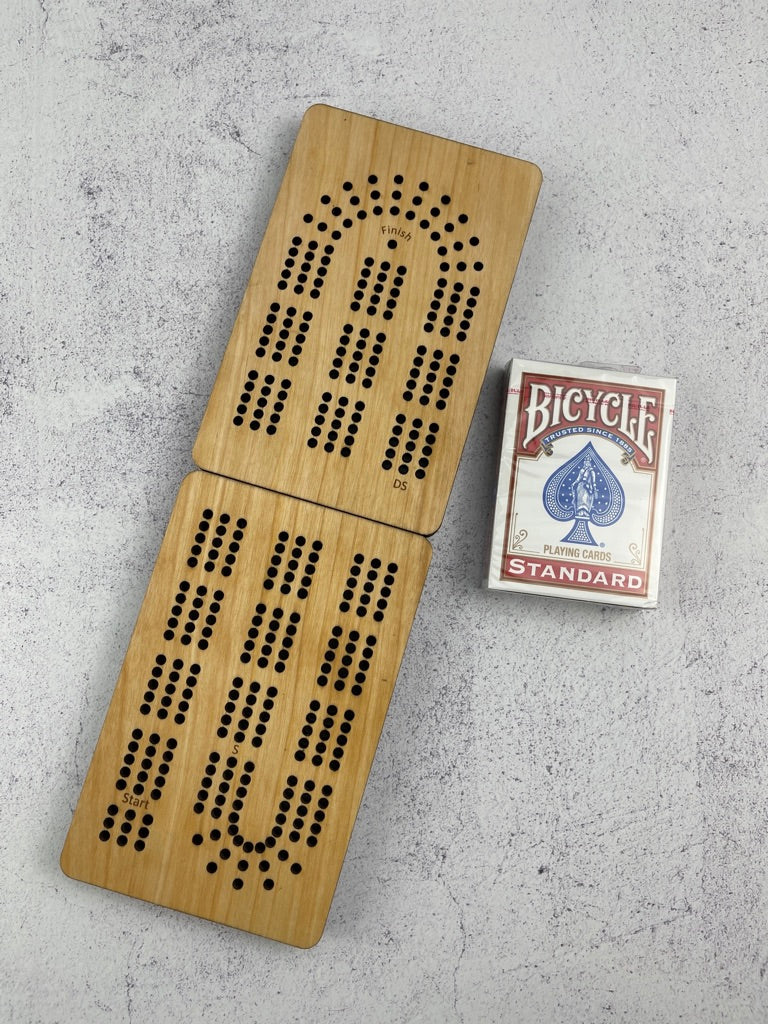 Folding Travel Cribbage Board