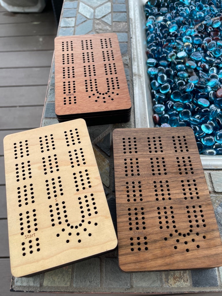 Folding Travel Cribbage Board