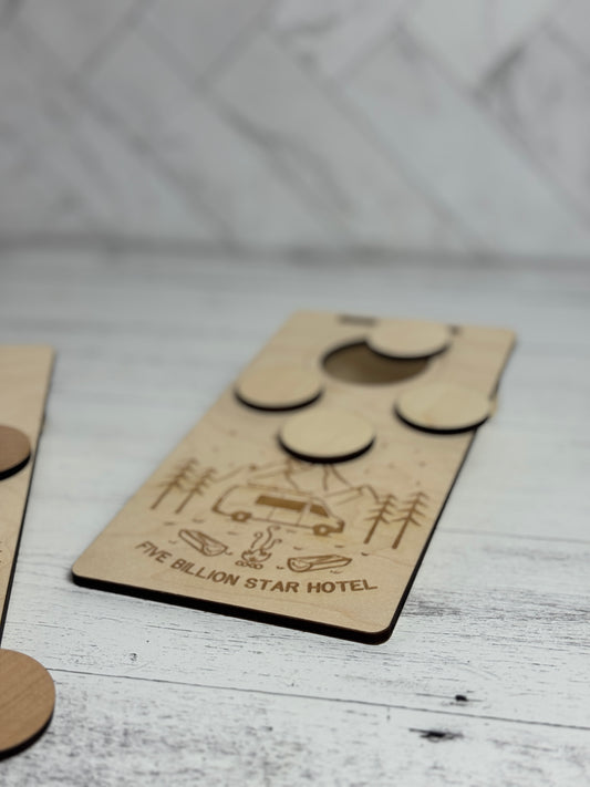 Table Top Cornhole - Five Billion Star Hotel