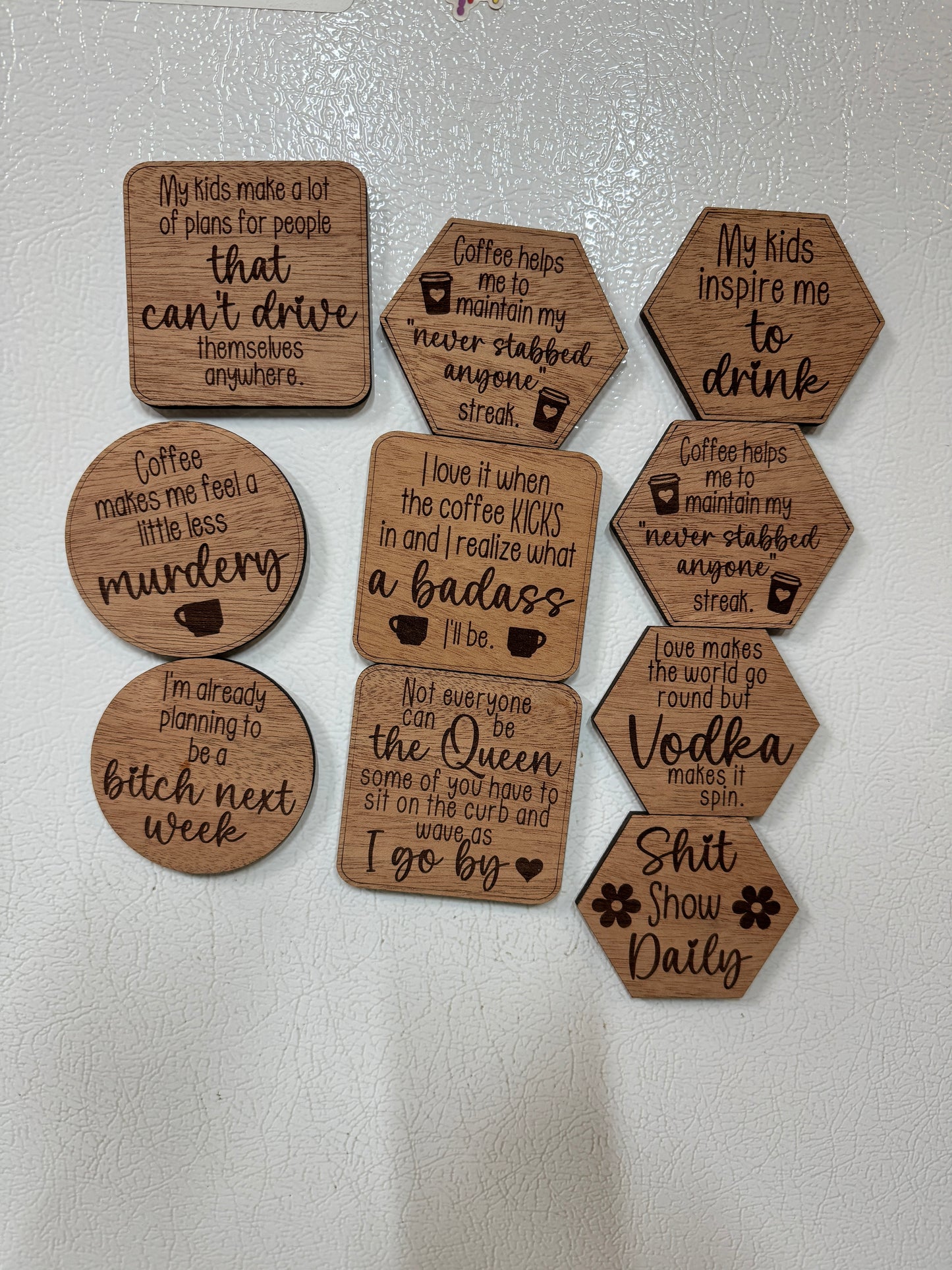Snarky fridge magnets