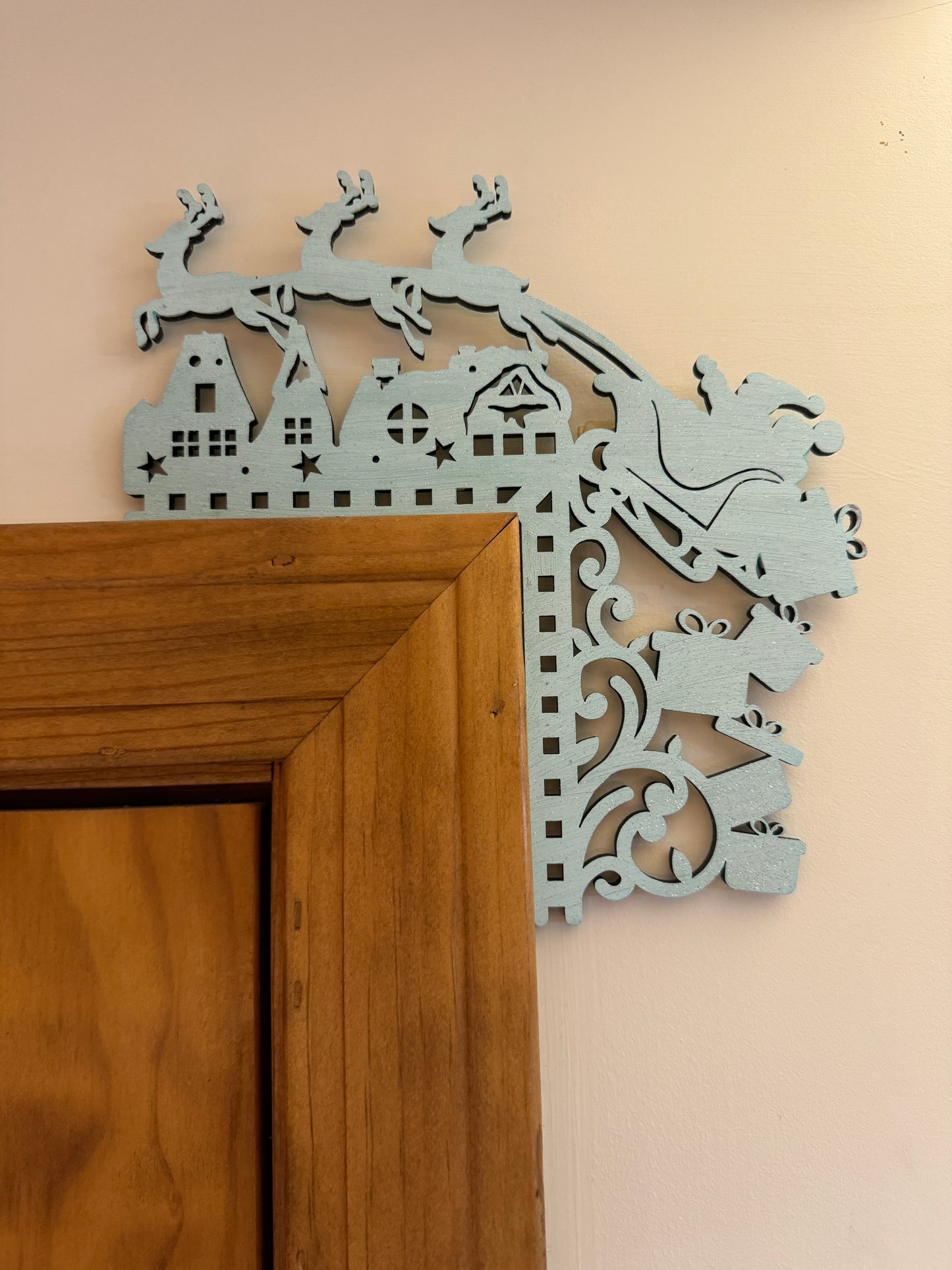 Christmas door frame accents