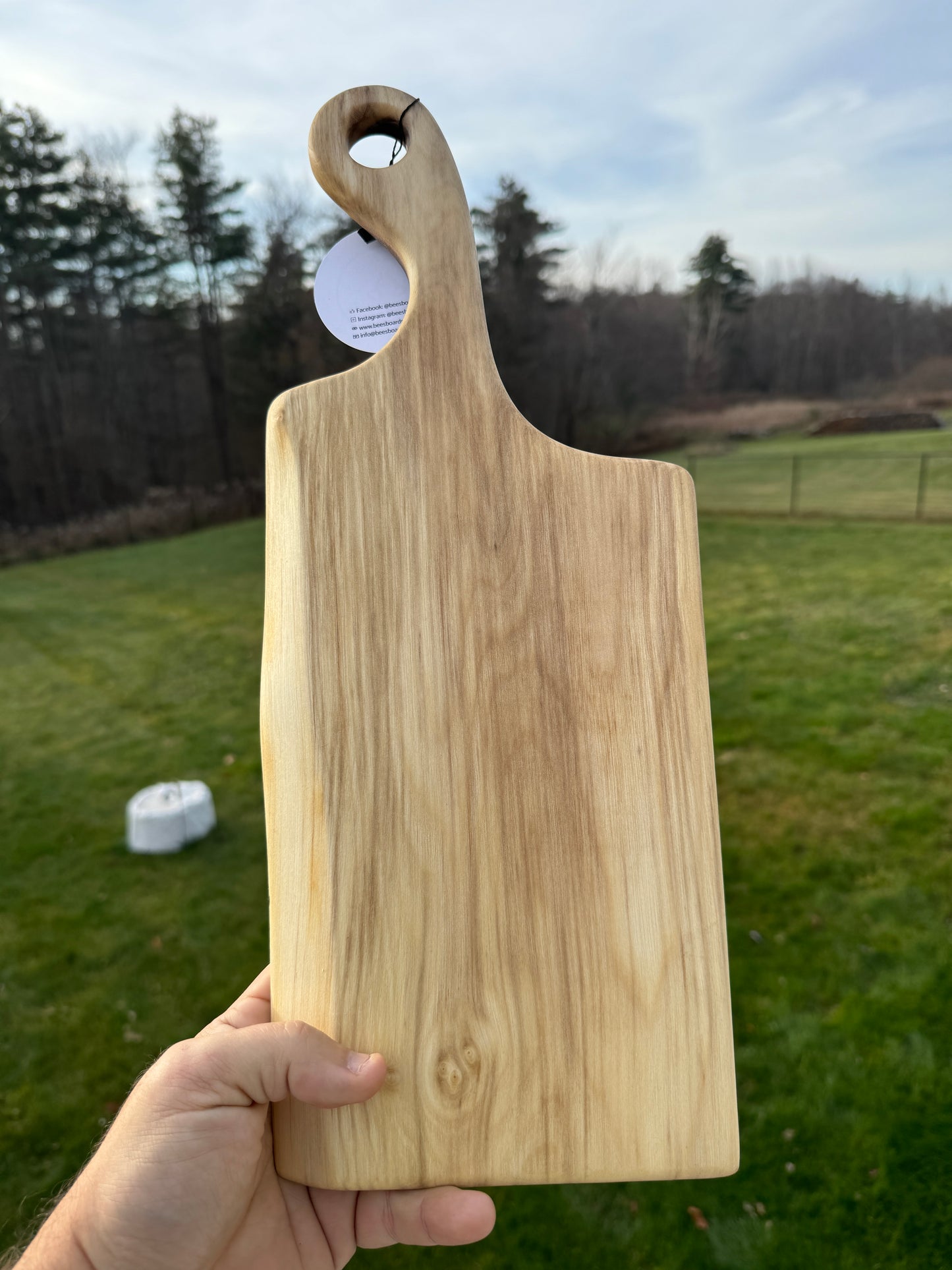 Locally sourced walnut charcuterie board