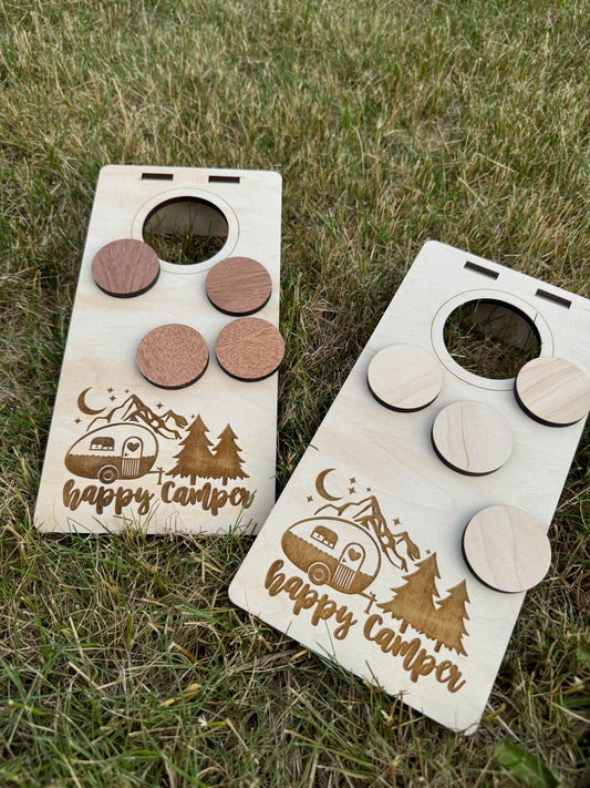 Table Top Cornhole - Happy Camper