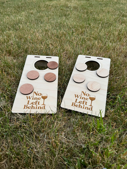 Table Top Cornhole - No Wine Left Behind