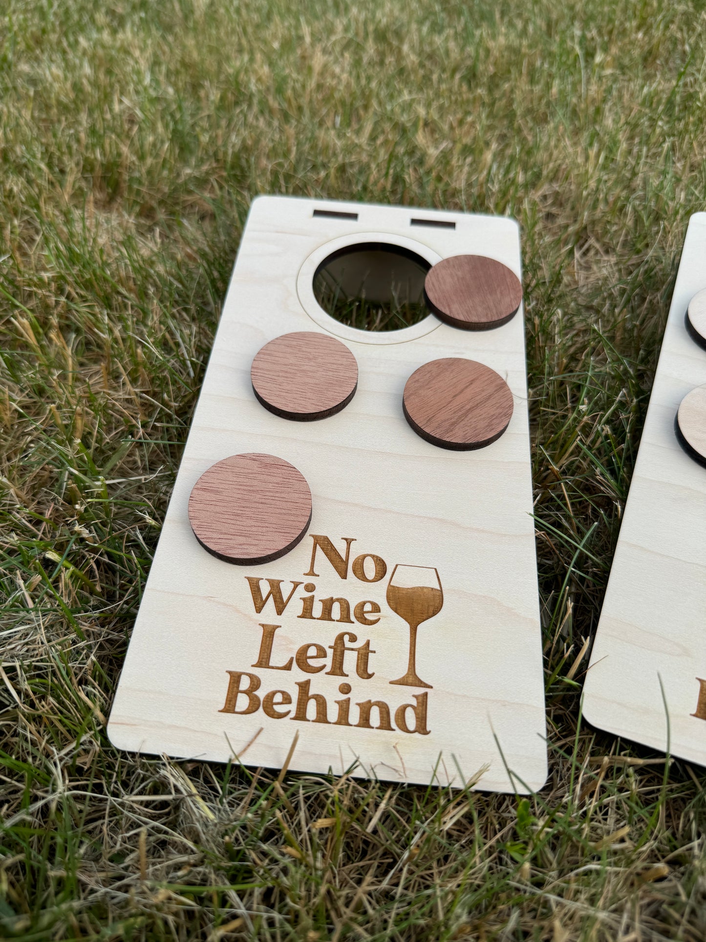 Table Top Cornhole - No Wine Left Behind