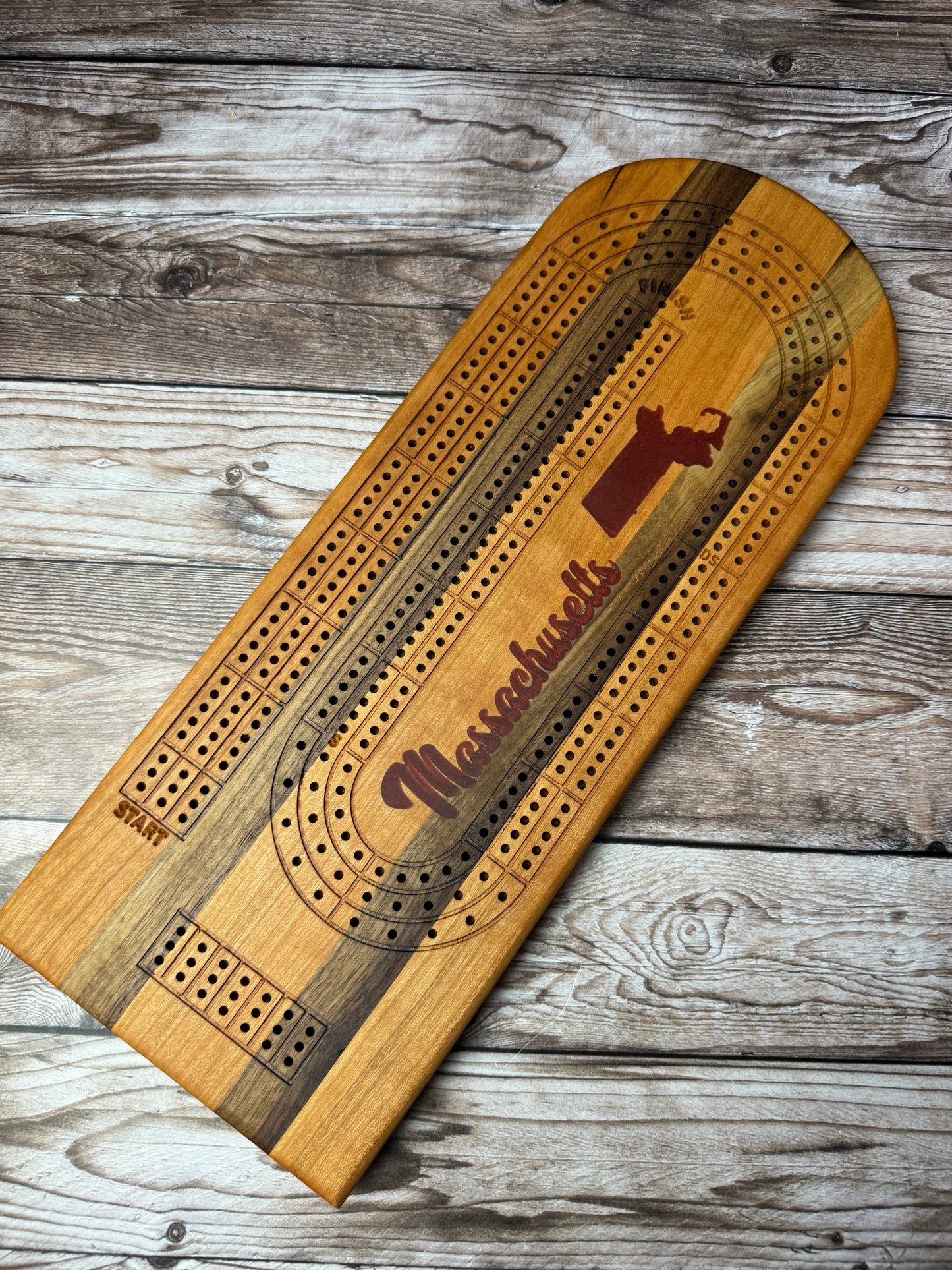Large Cribbage Board #12