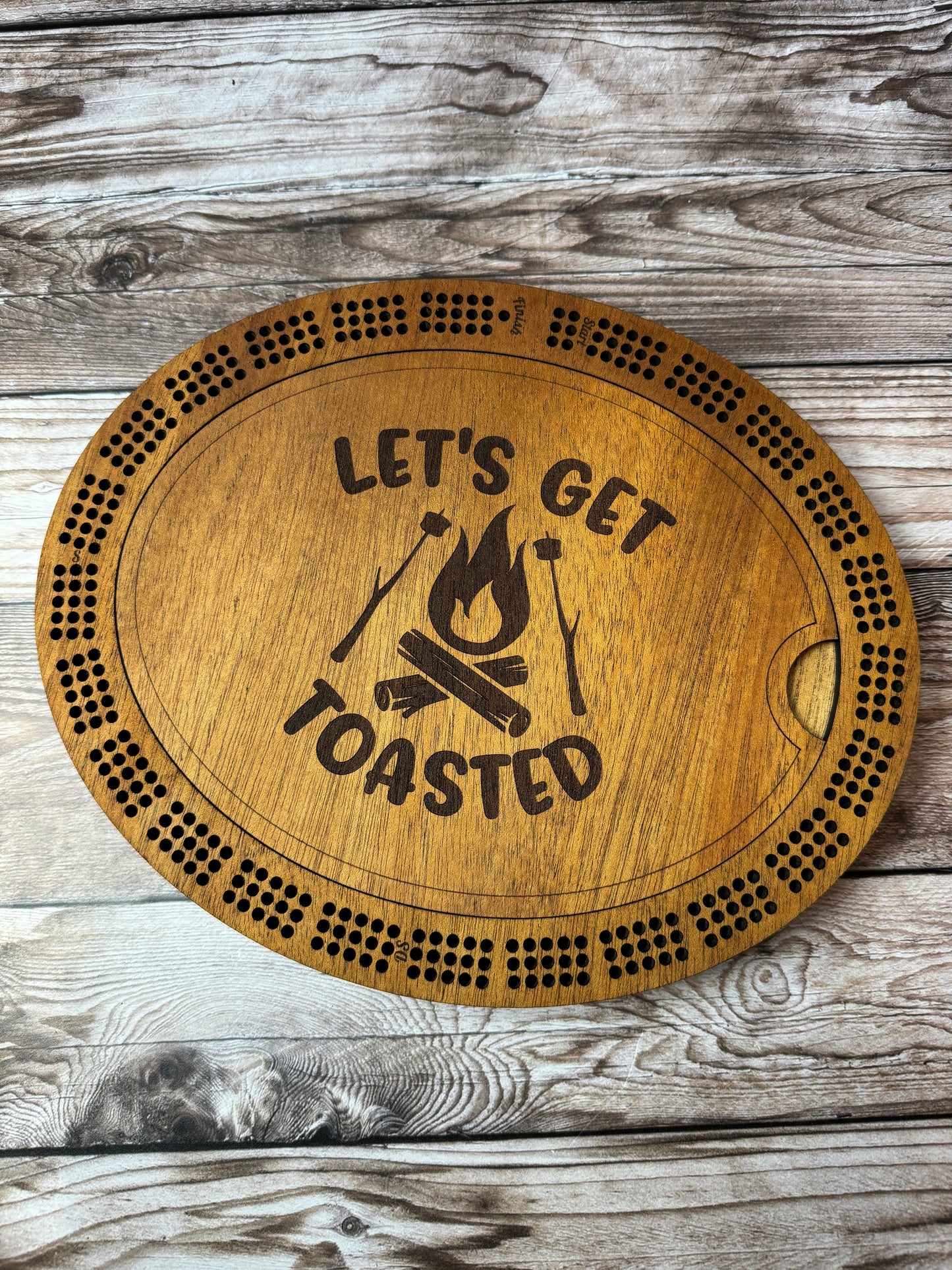 Oval Cribbage Board