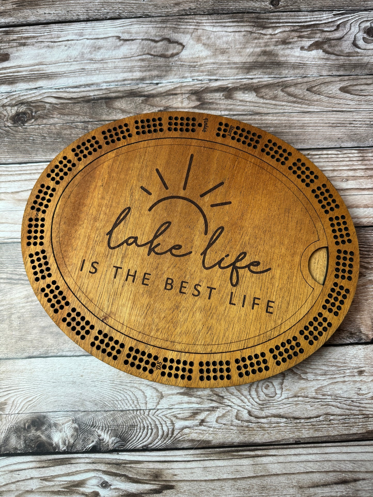Oval Cribbage Board