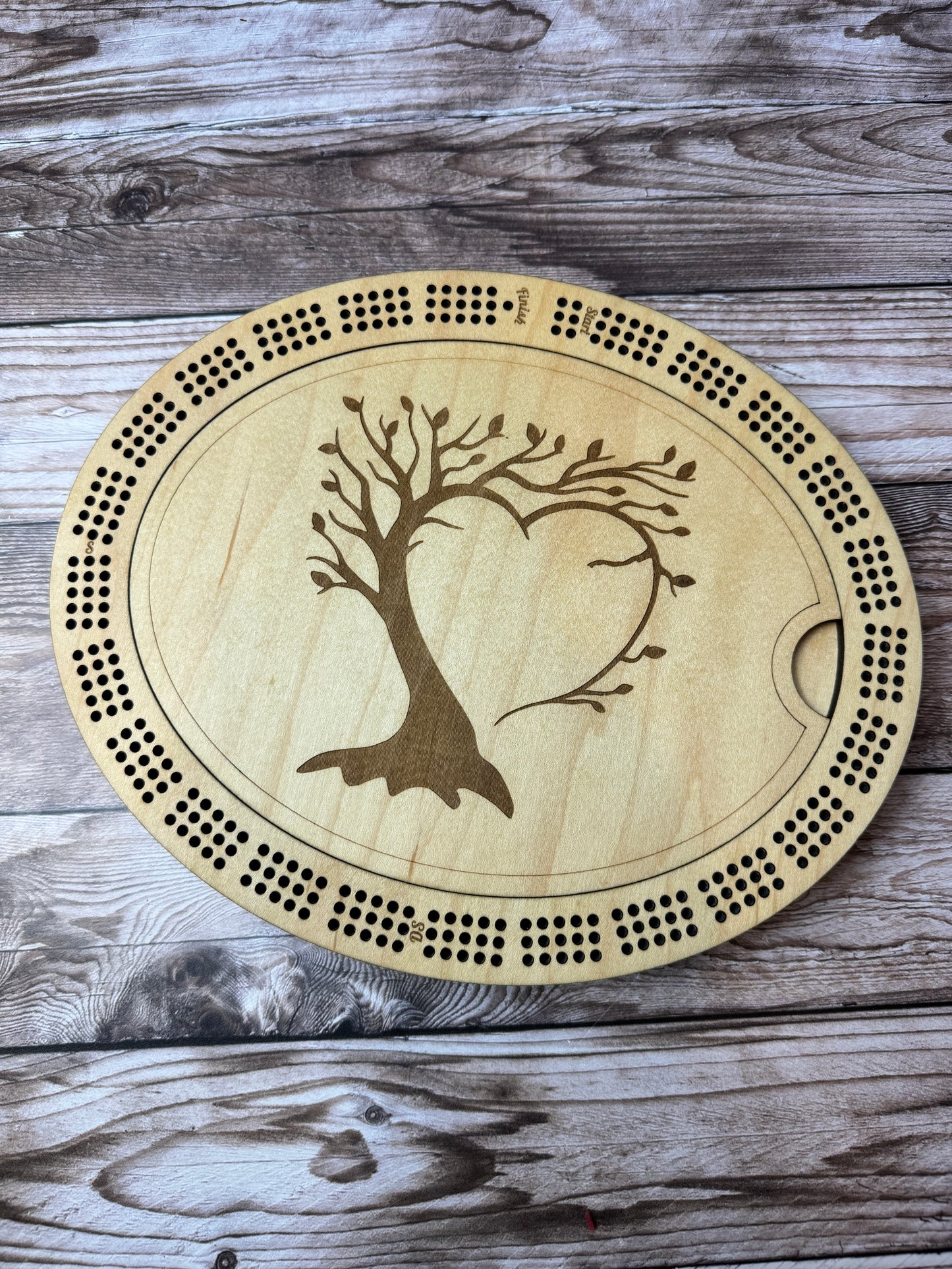 Oval Cribbage Board