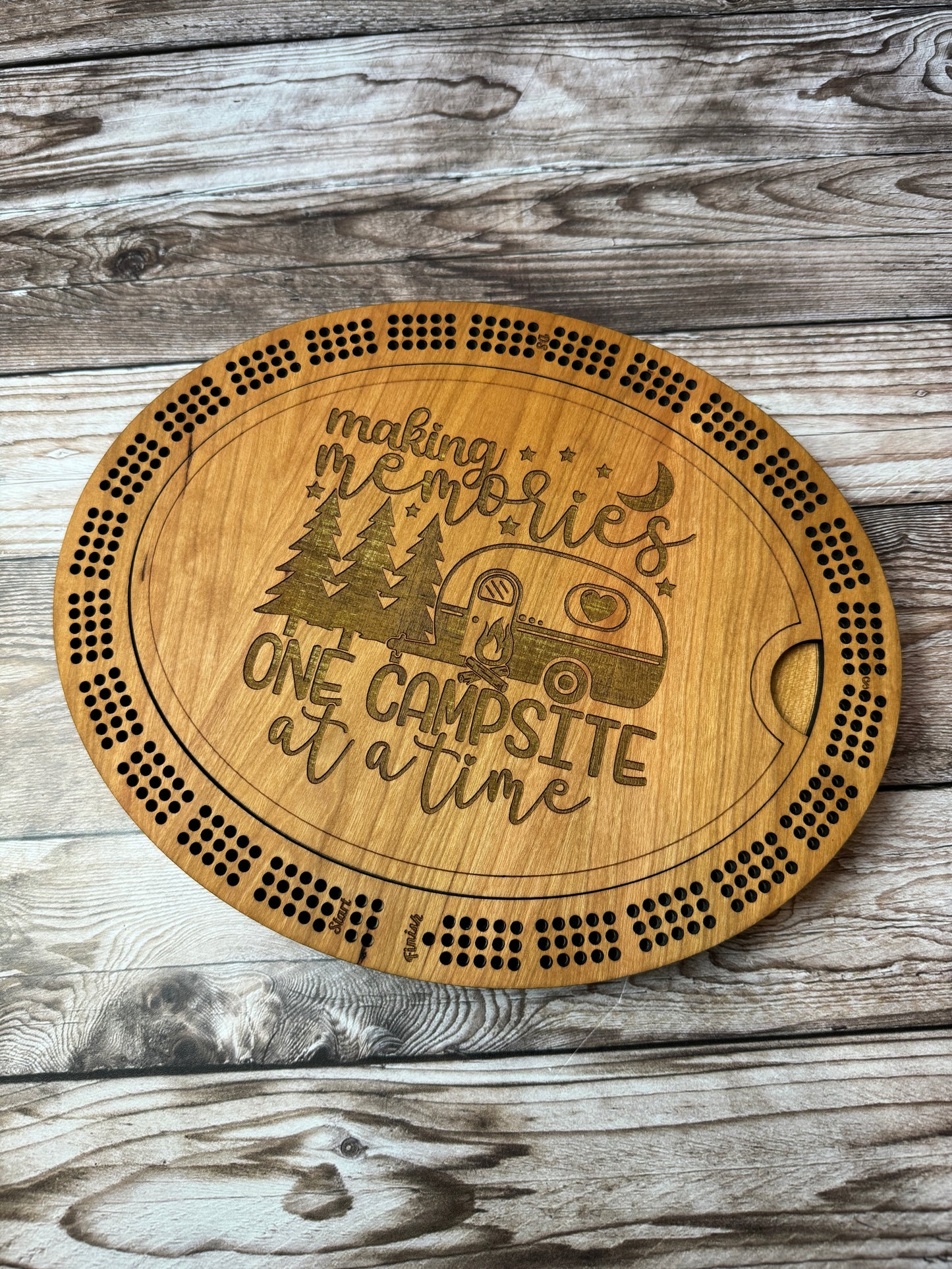 Oval Cribbage Board