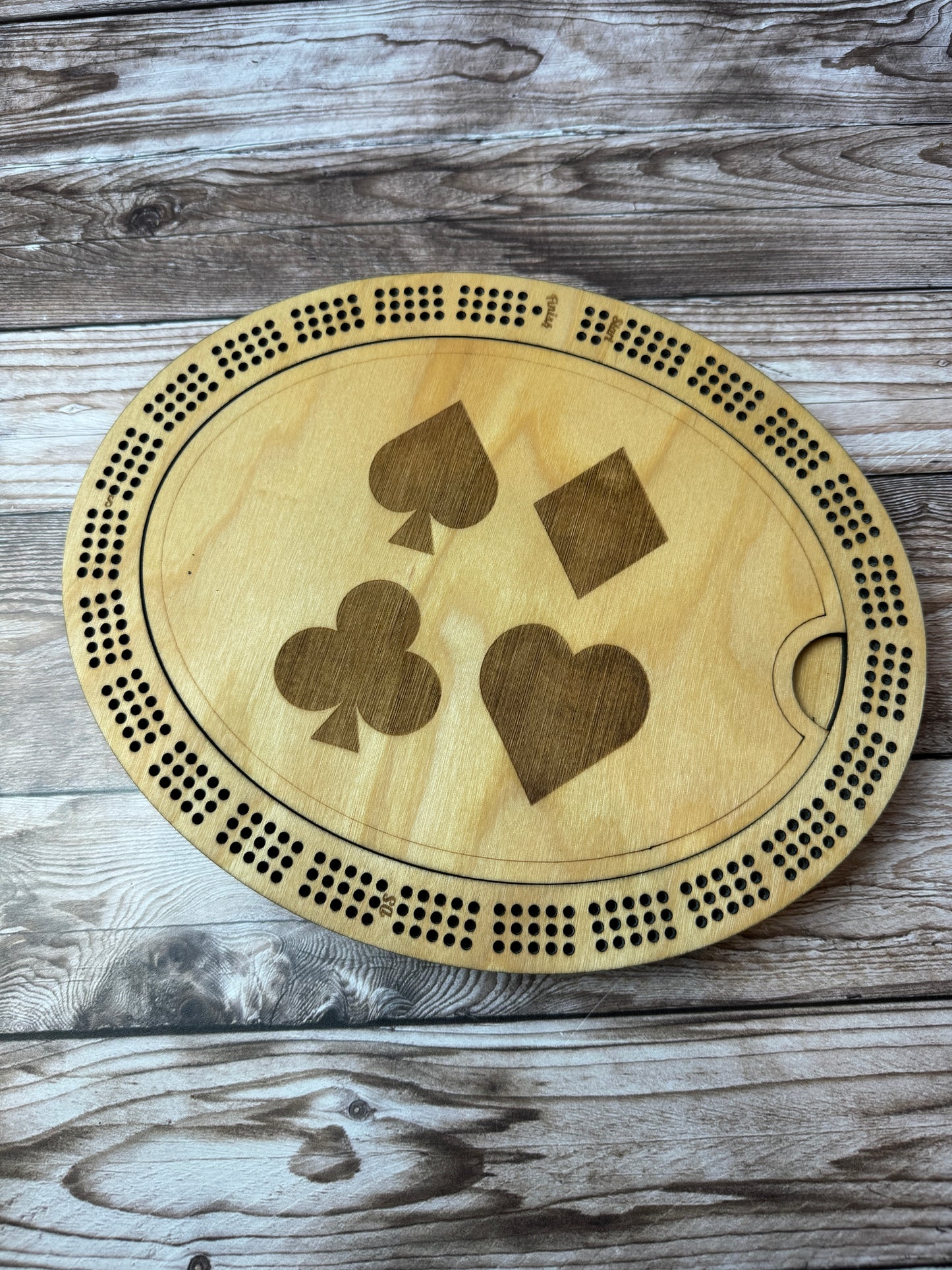 Oval Cribbage Board