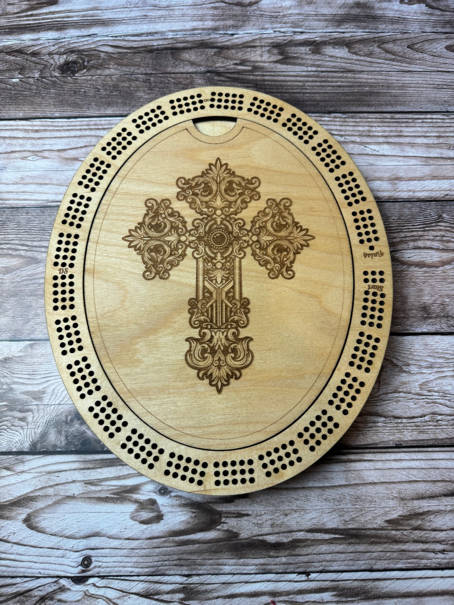 Oval Cribbage Board