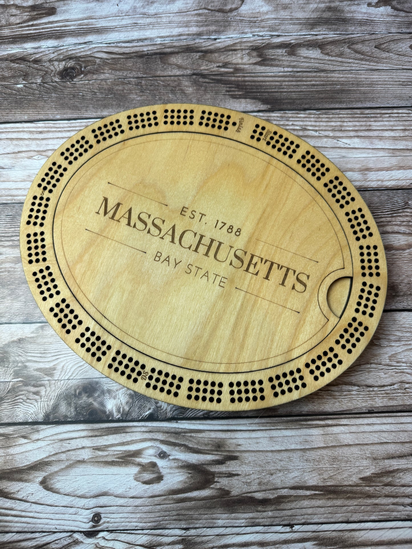 Oval Cribbage Board