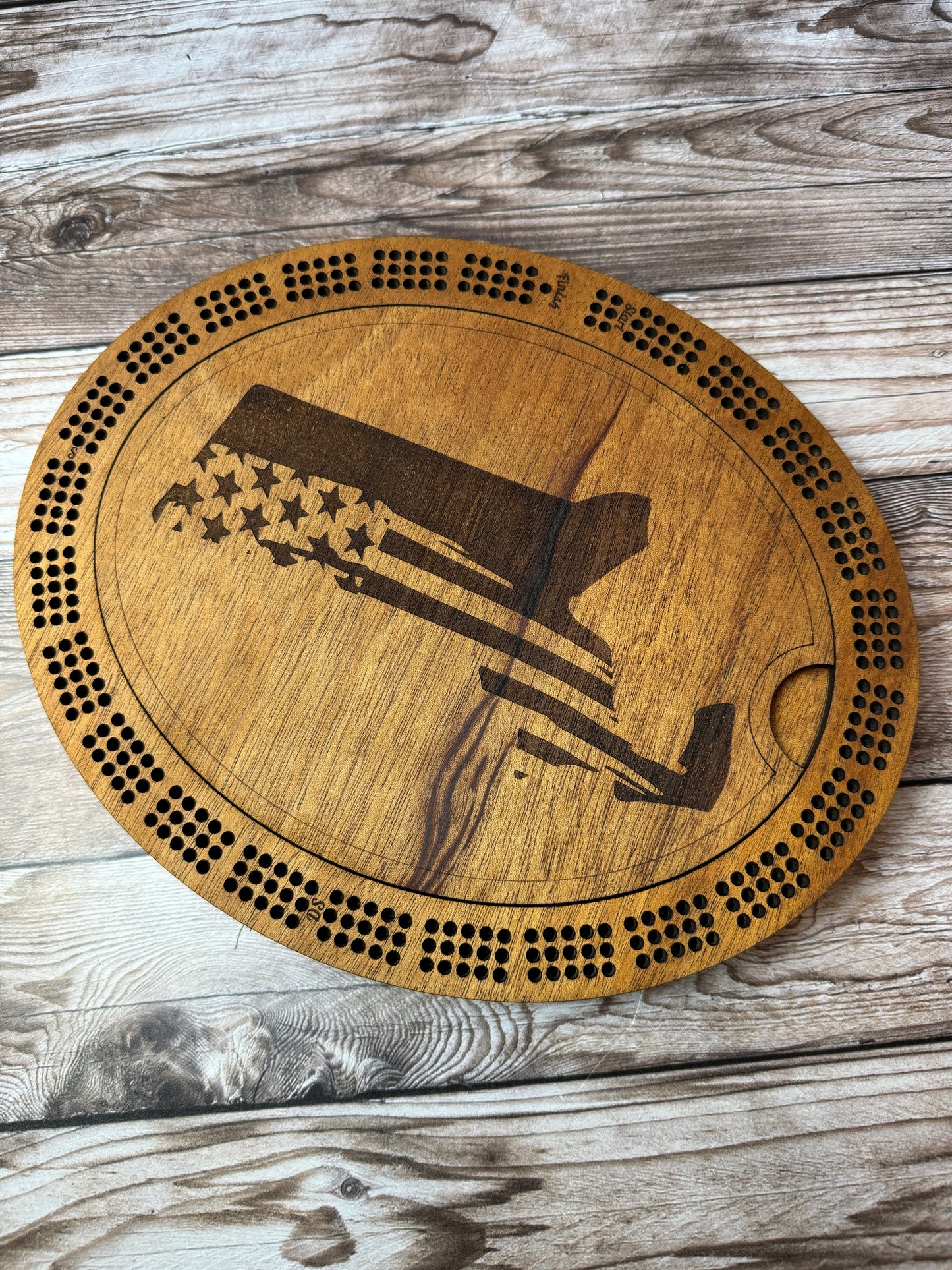 Oval Cribbage Board