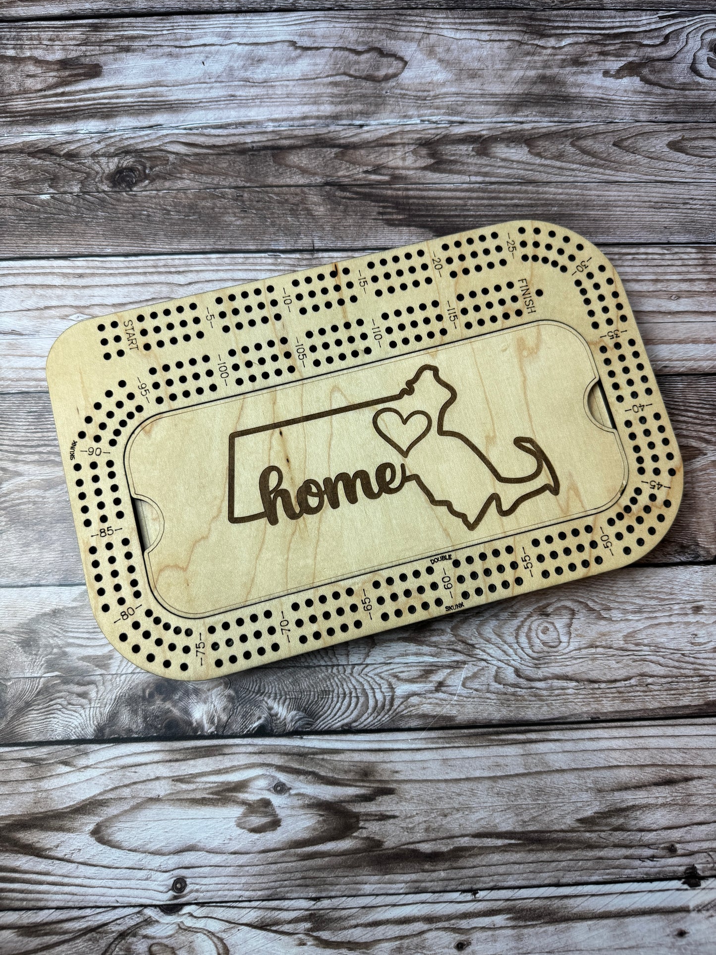 Rectangular Cribbage Board