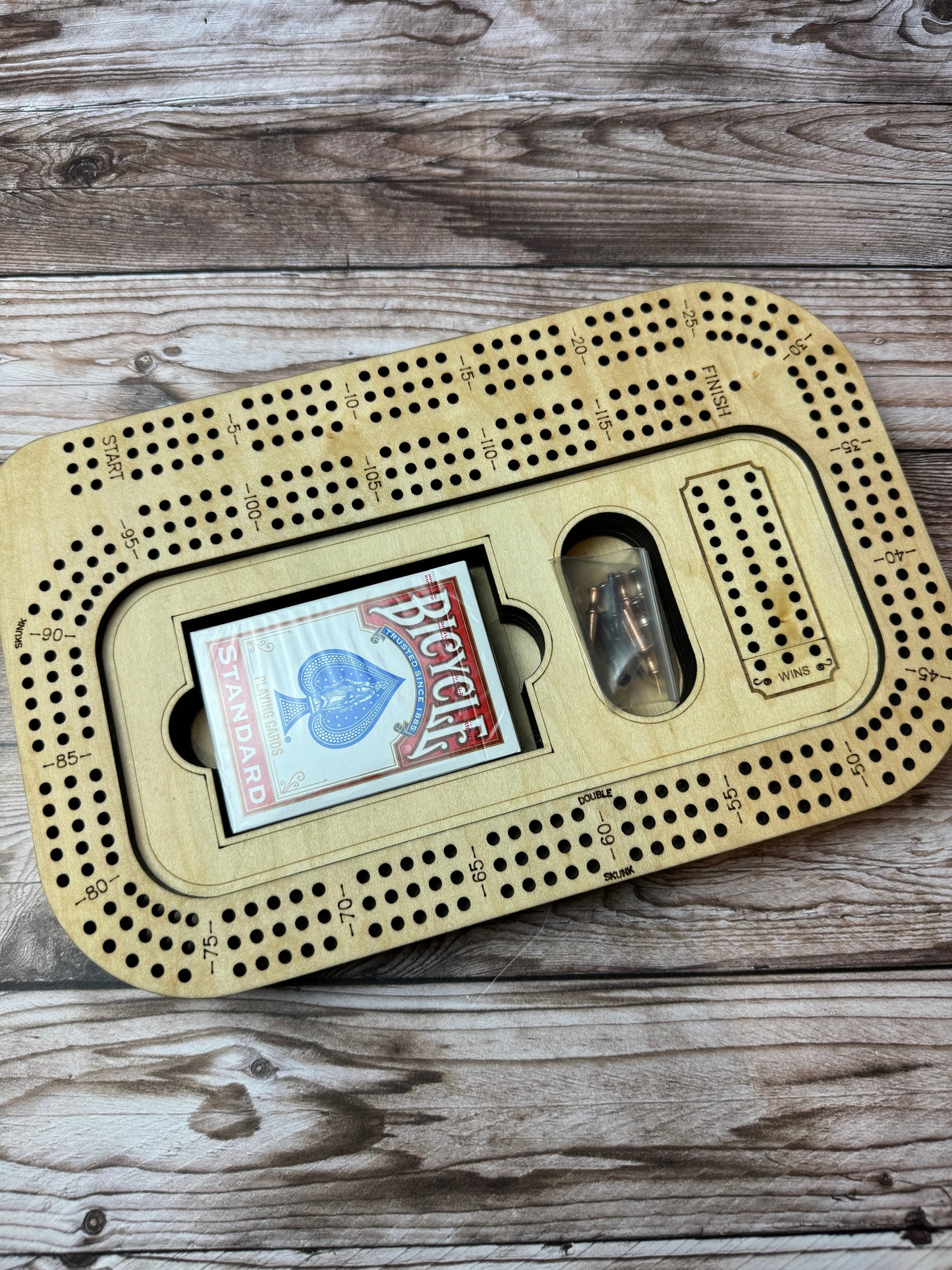 Rectangular Cribbage Board