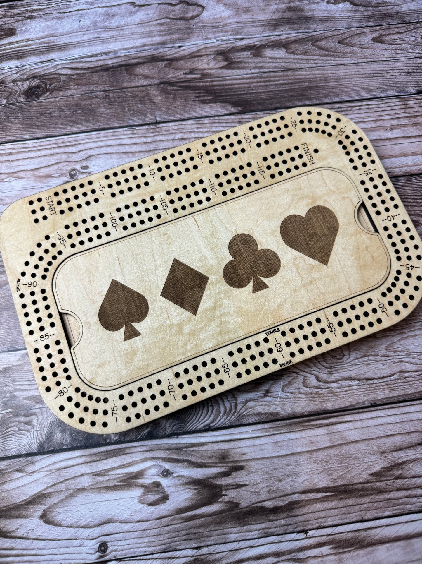 Rectangular Cribbage Board