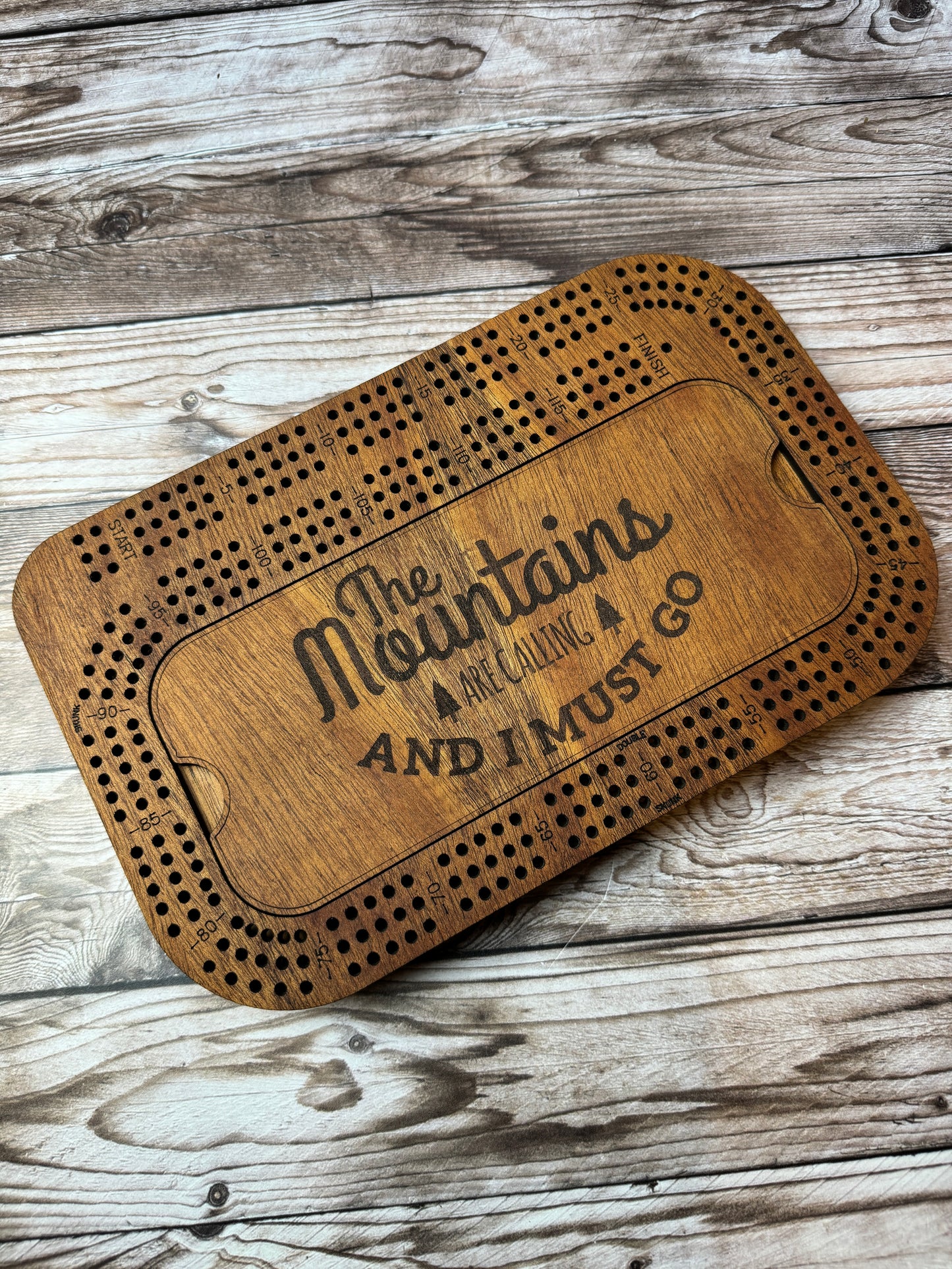 Rectangular Cribbage Board