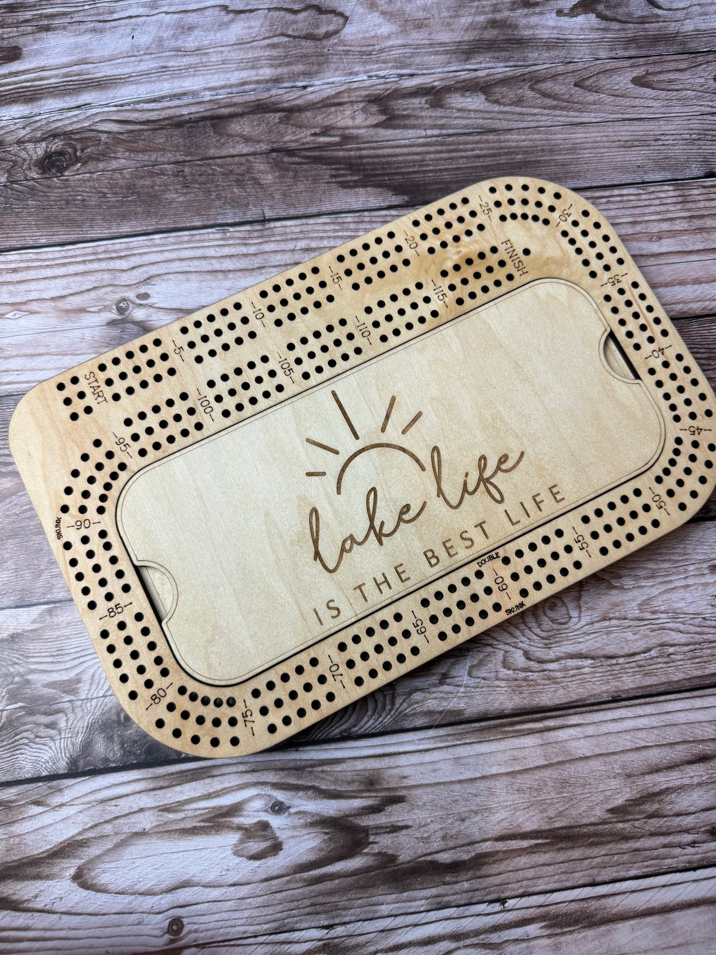 Rectangular Cribbage Board