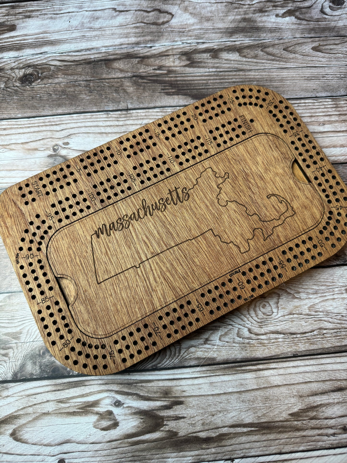 Rectangular Cribbage Board