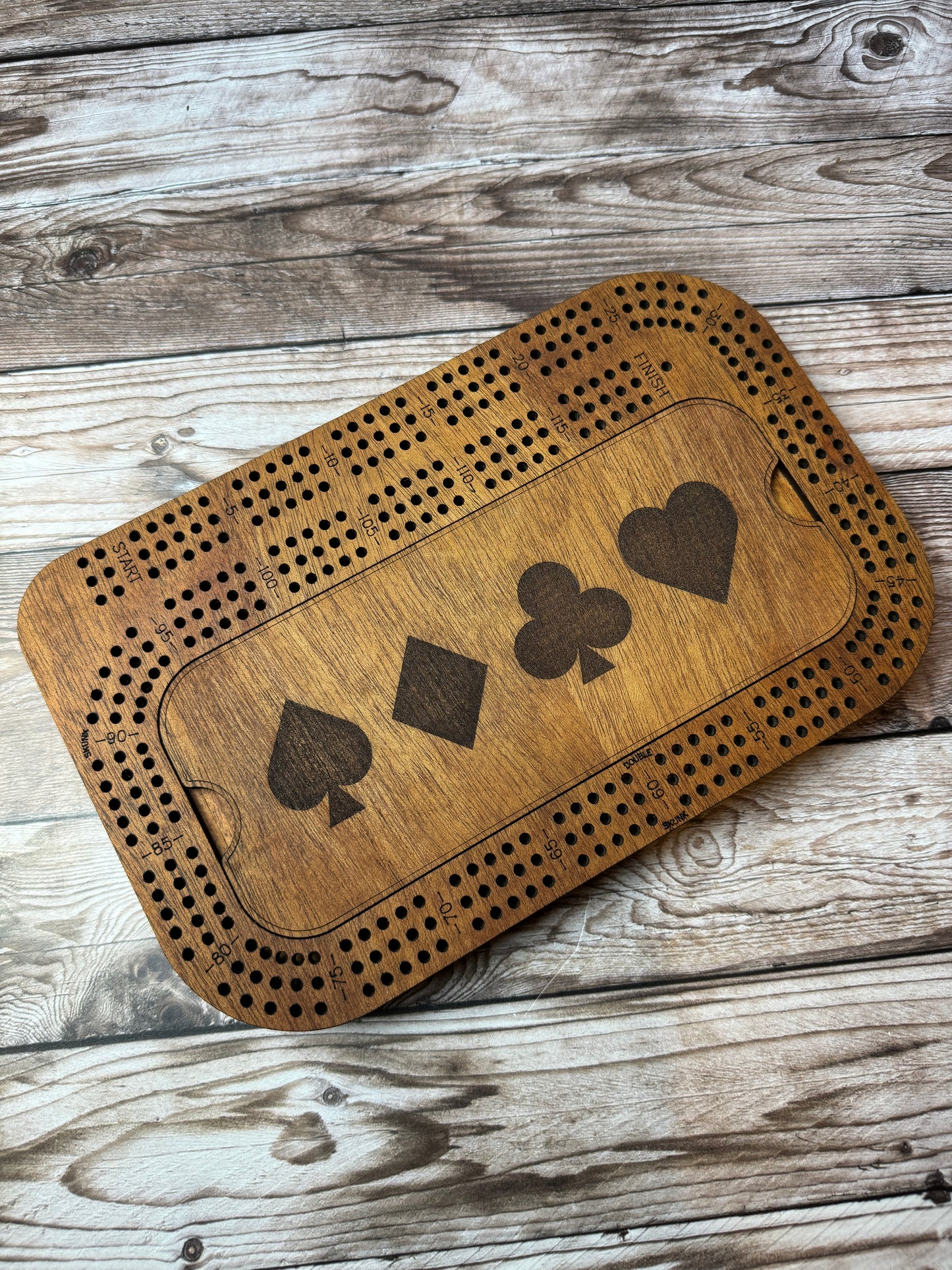 Rectangular Cribbage Board