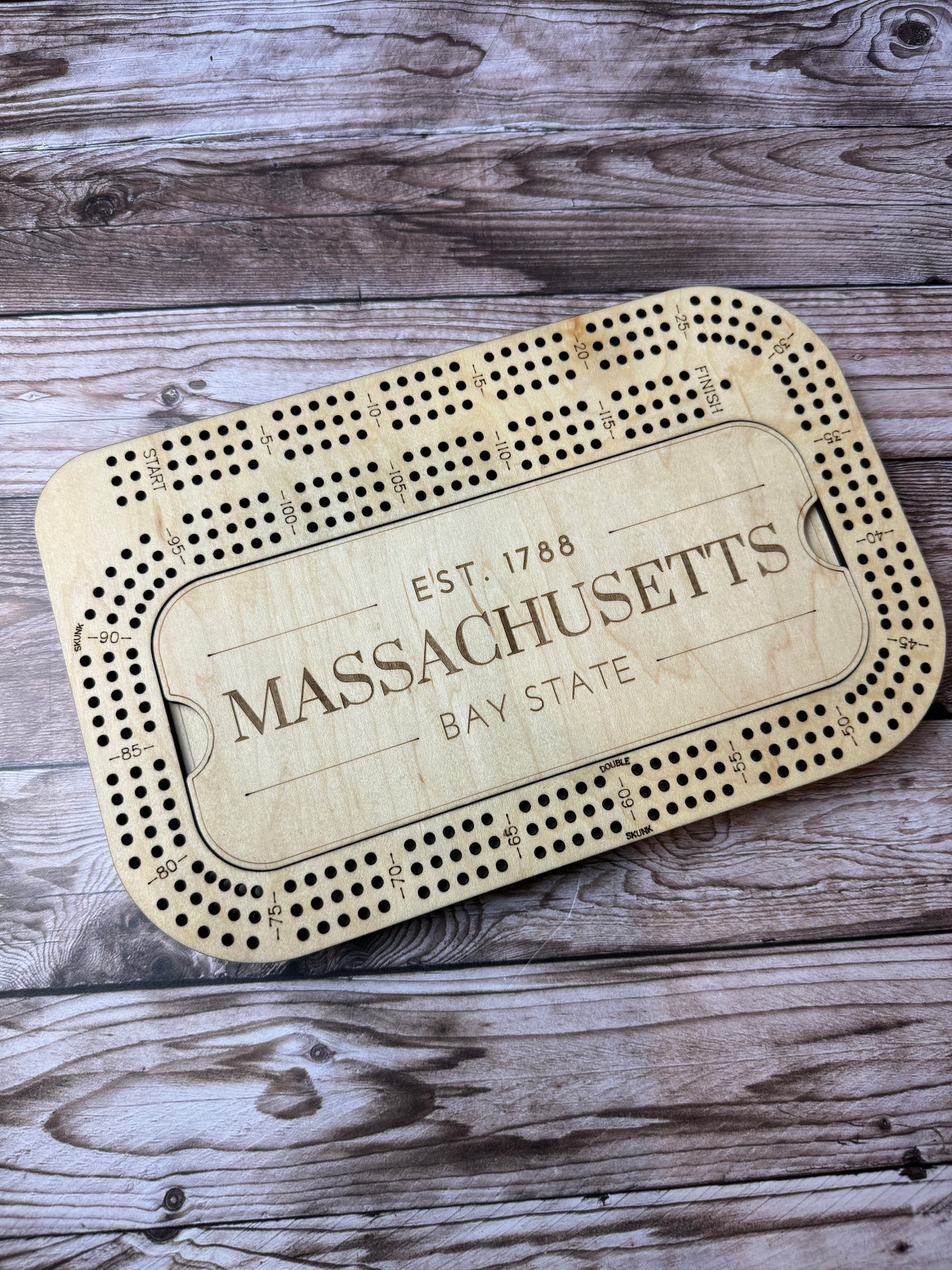 Rectangular Cribbage Board