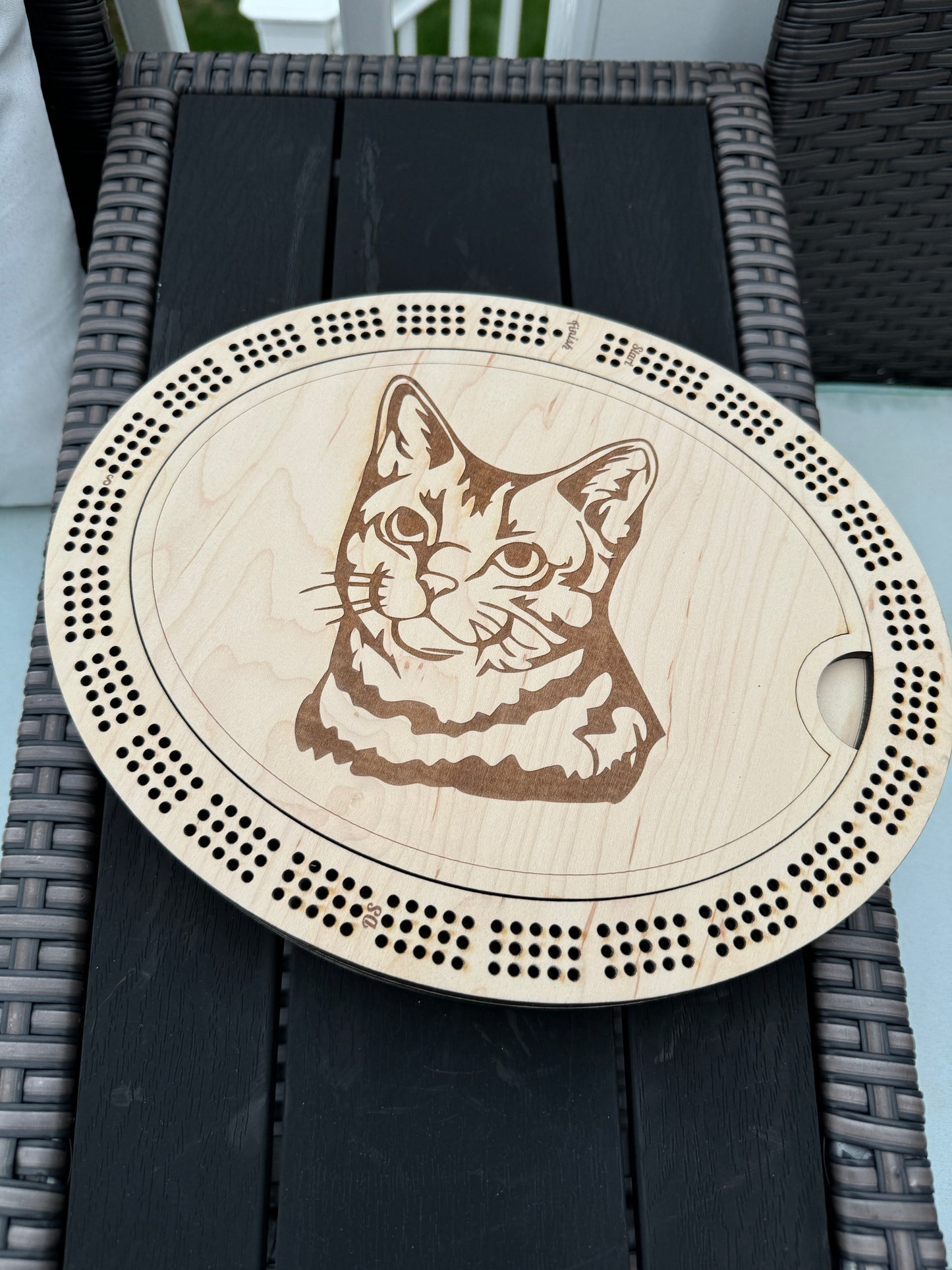 Oval Cribbage Board
