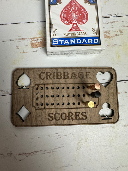 Cribbage score board
