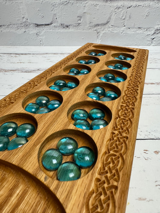 Hardwood Mancala Board (Celtic series)