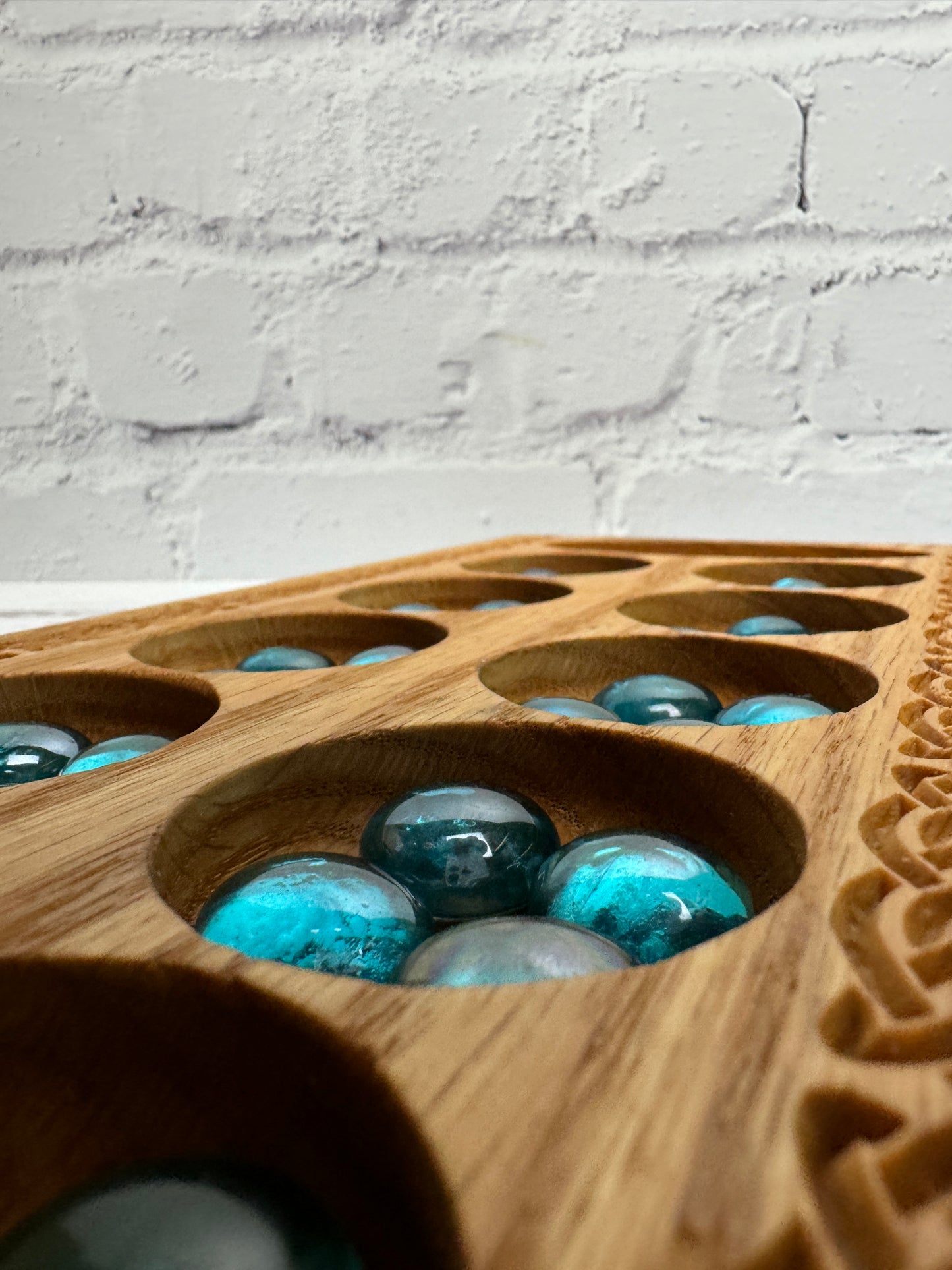 Hardwood Mancala Board (Celtic series)