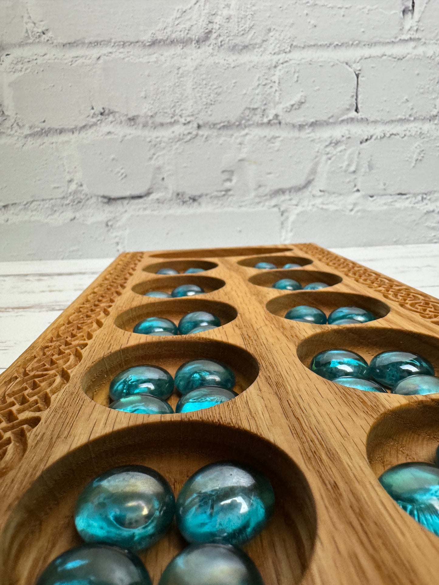 Hardwood Mancala Board (Celtic series)