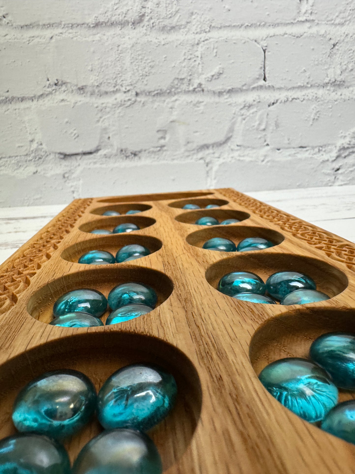 Hardwood Mancala Board (Celtic series)