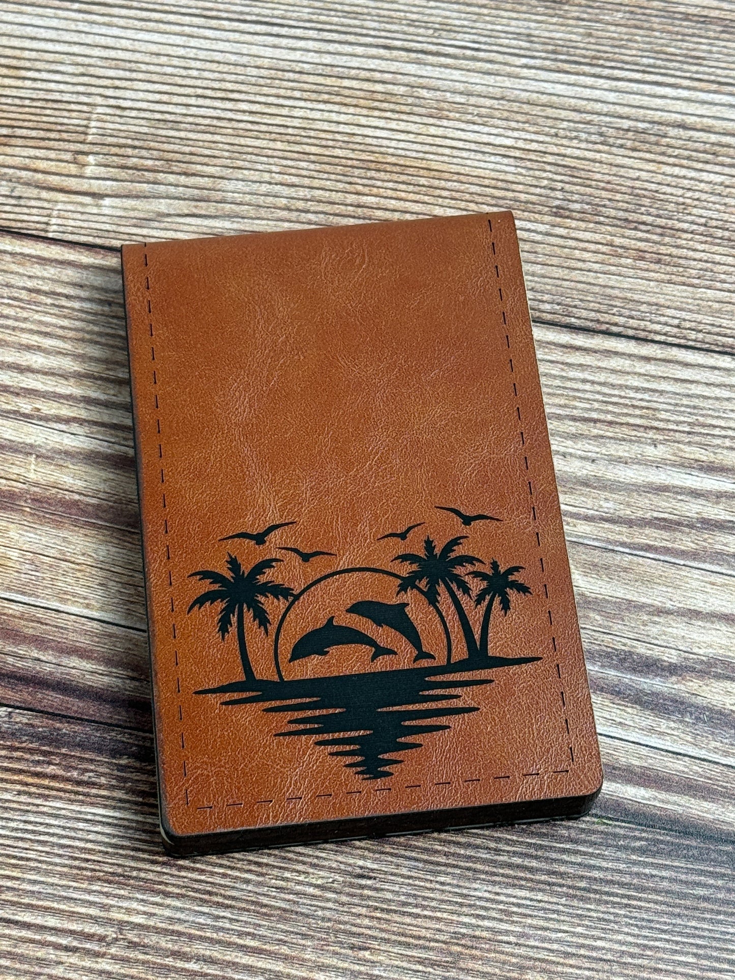 Folding Cribbage Board - Dolphins