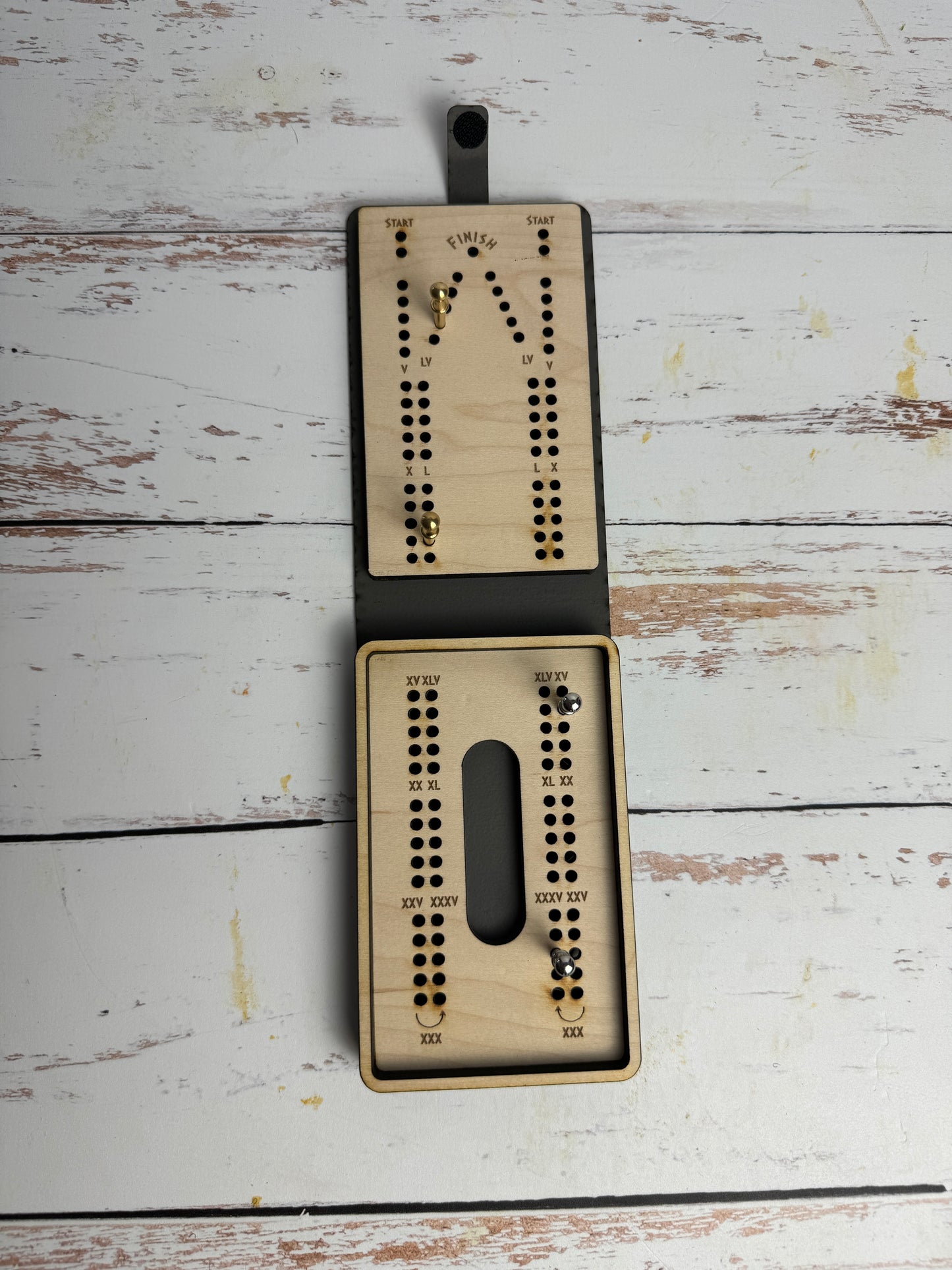 Folding Cribbage Board - Entering Boston