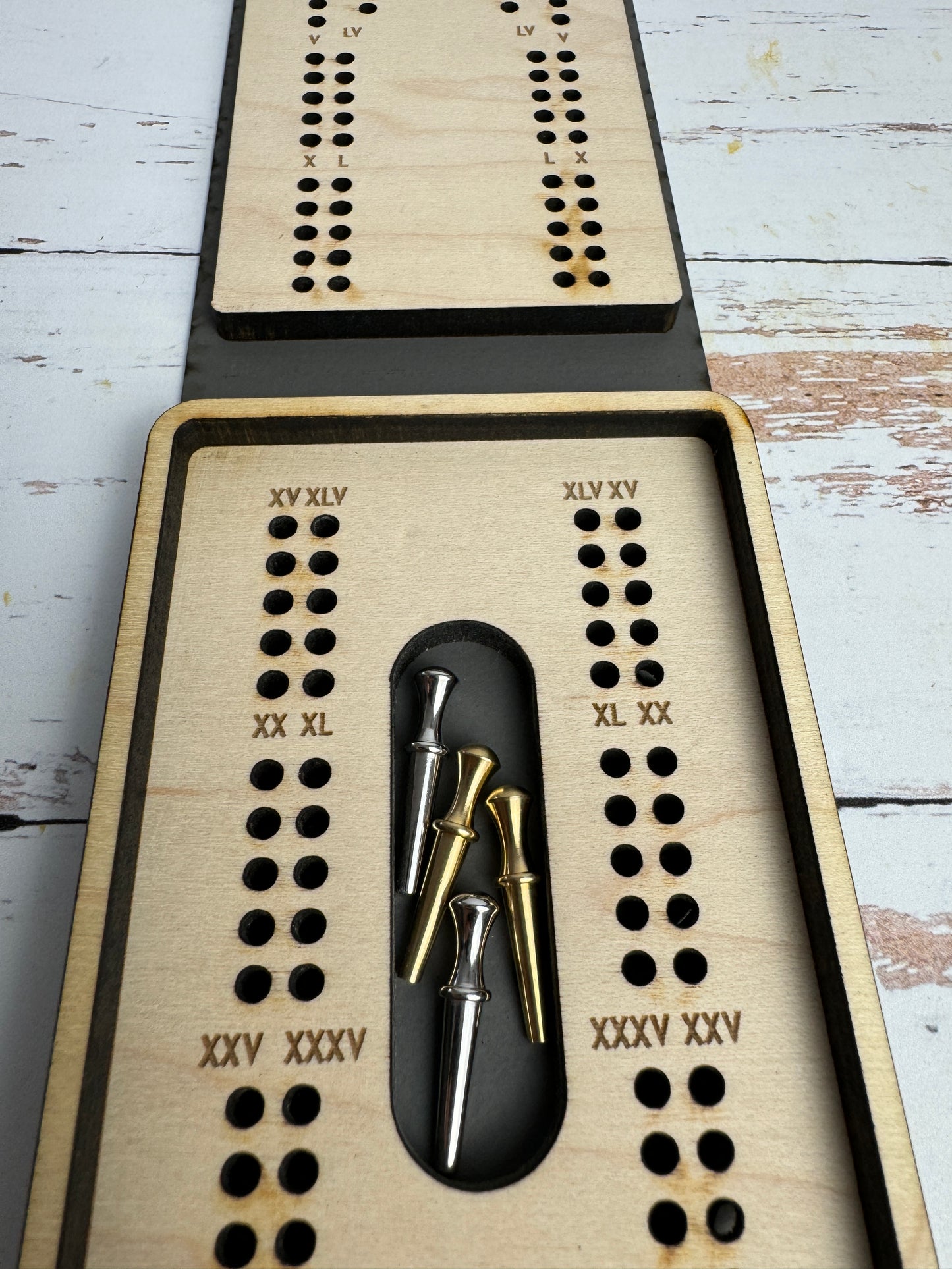 Folding Cribbage Board - Lighthouse