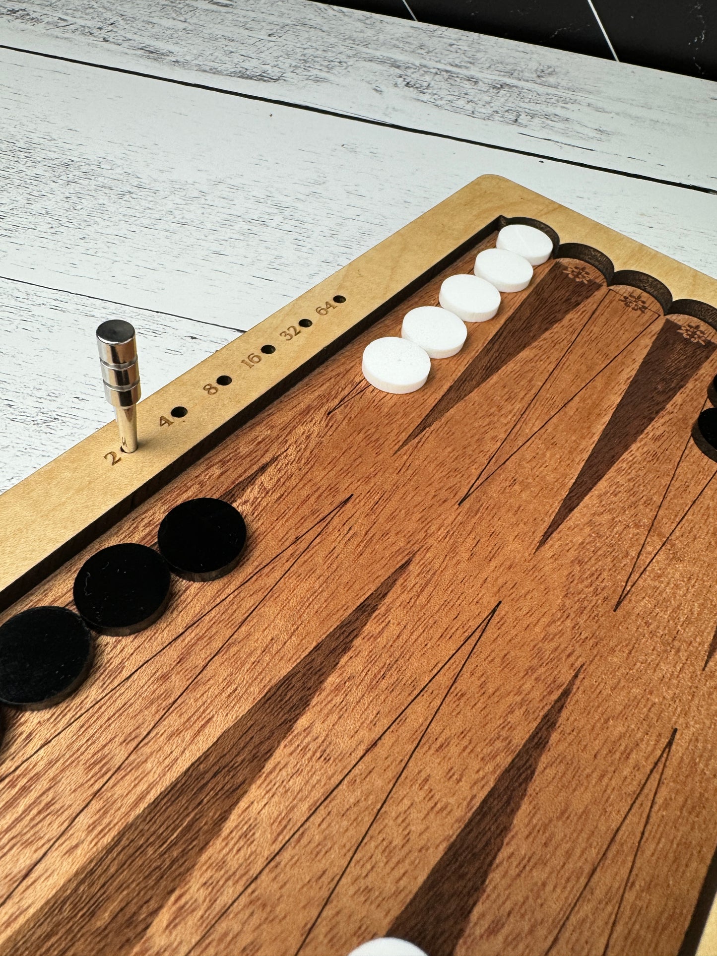 Travel Backgammon - Distressed Flag MA Cover