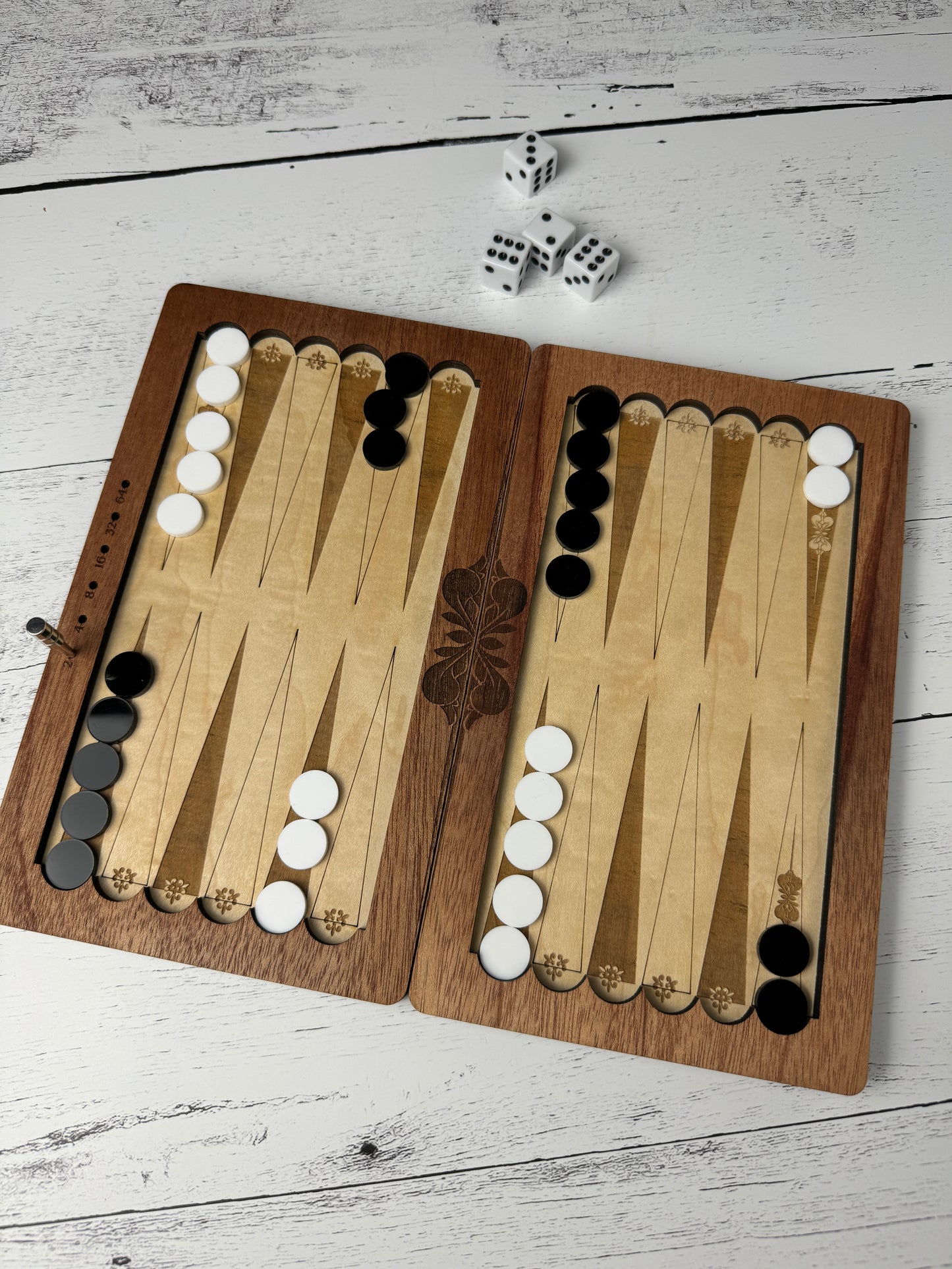 Travel Backgammon - Distressed Flag MA Cover