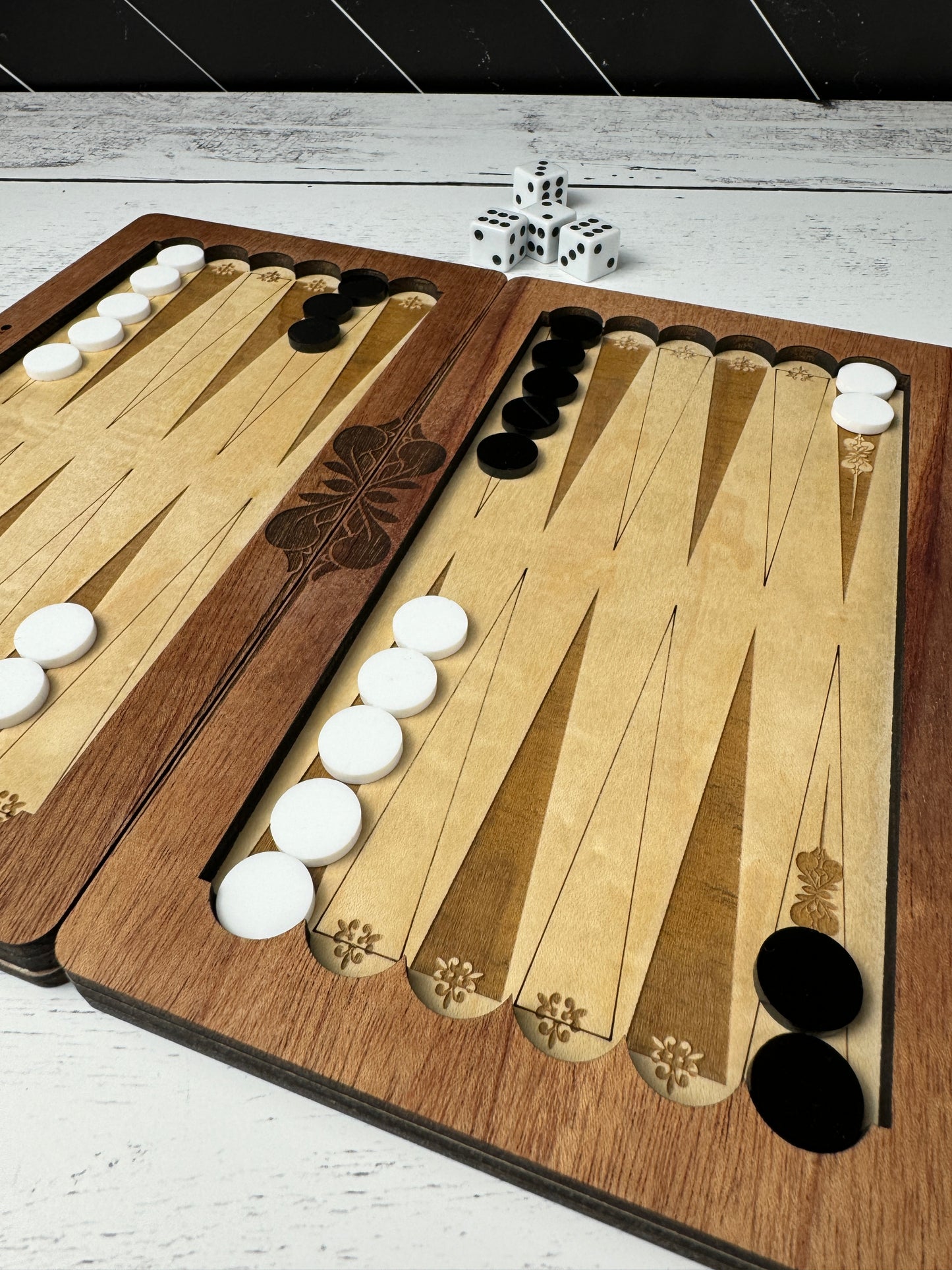 Travel Backgammon - Distressed Flag MA Cover