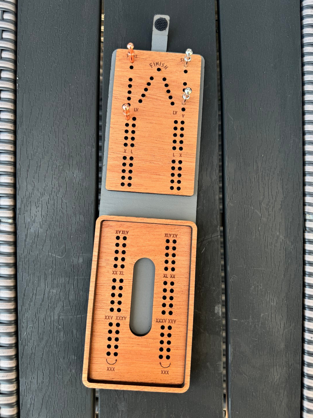 Folding Cribbage Board - Entering Boston