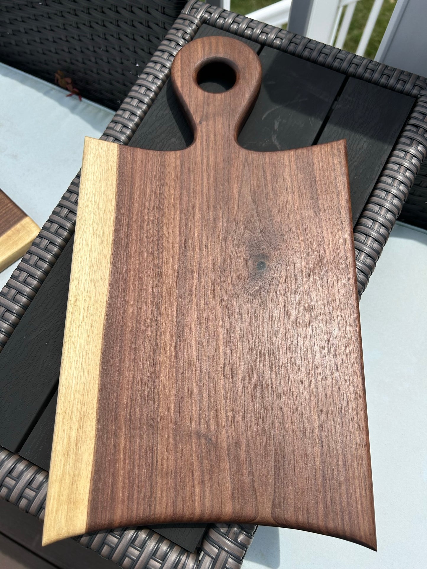 Live edge walnut charcuterie board