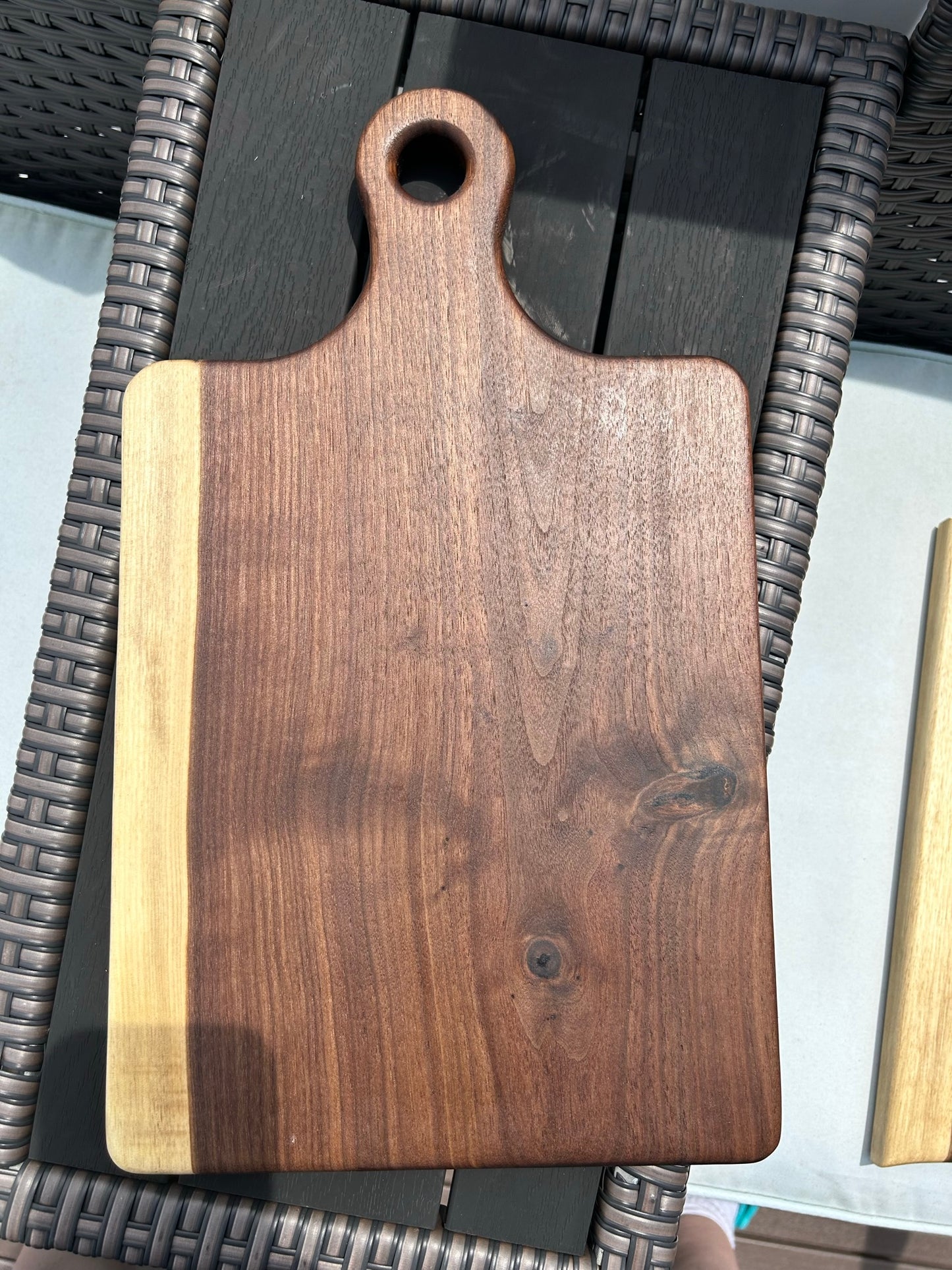 Live edge walnut charcuterie board