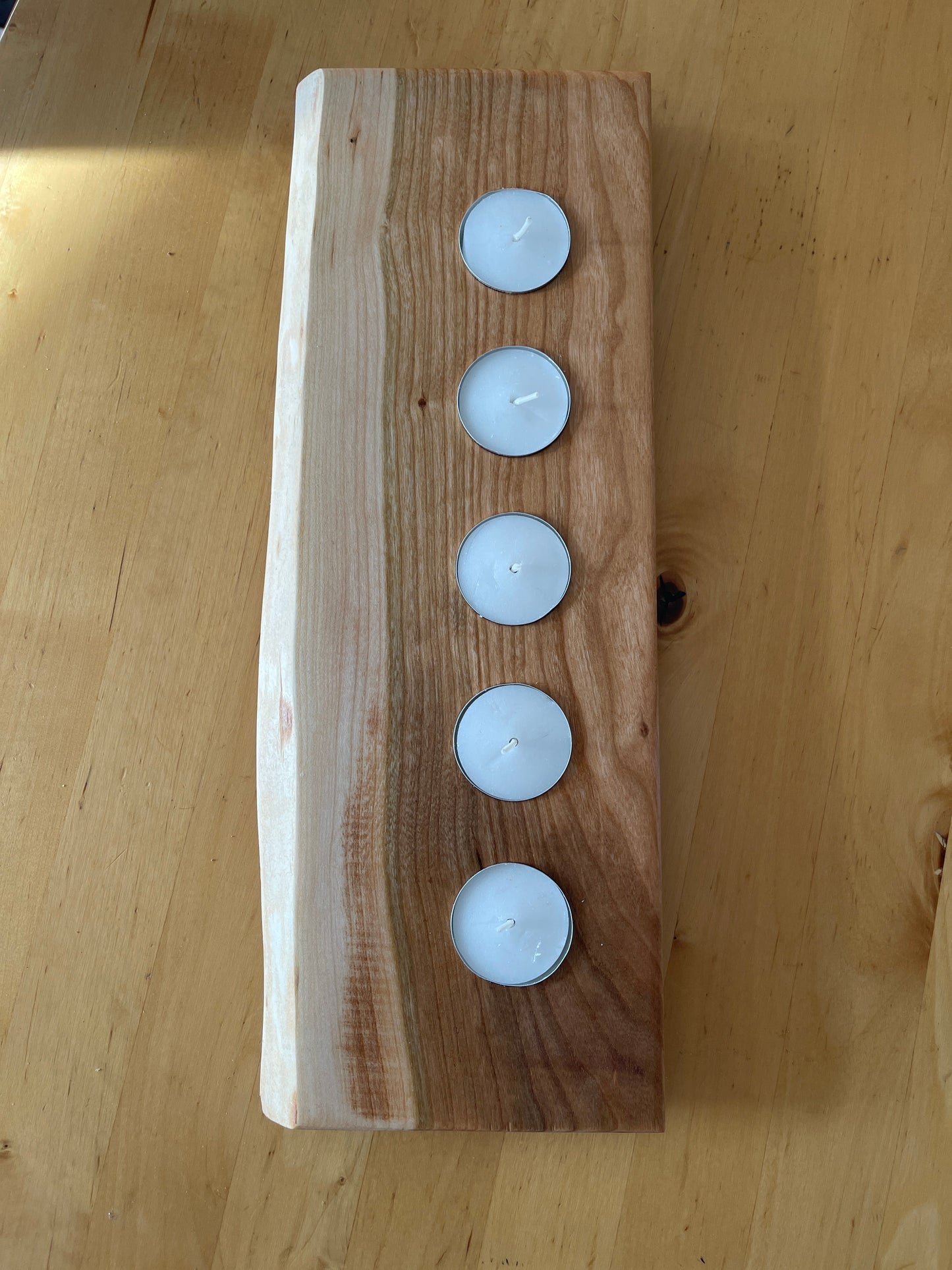 Rustic tea light holders