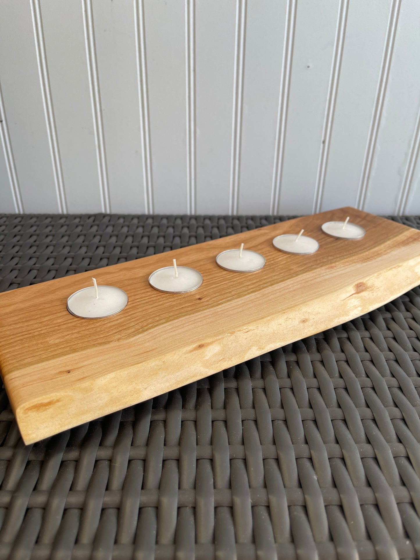 Rustic tea light holders