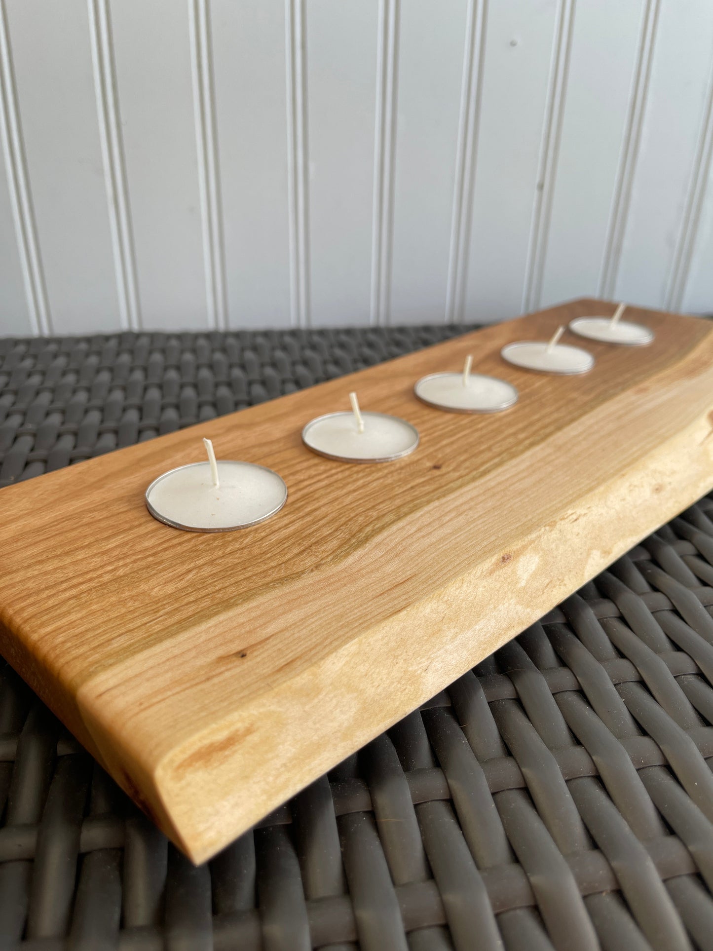 Rustic tea light holders