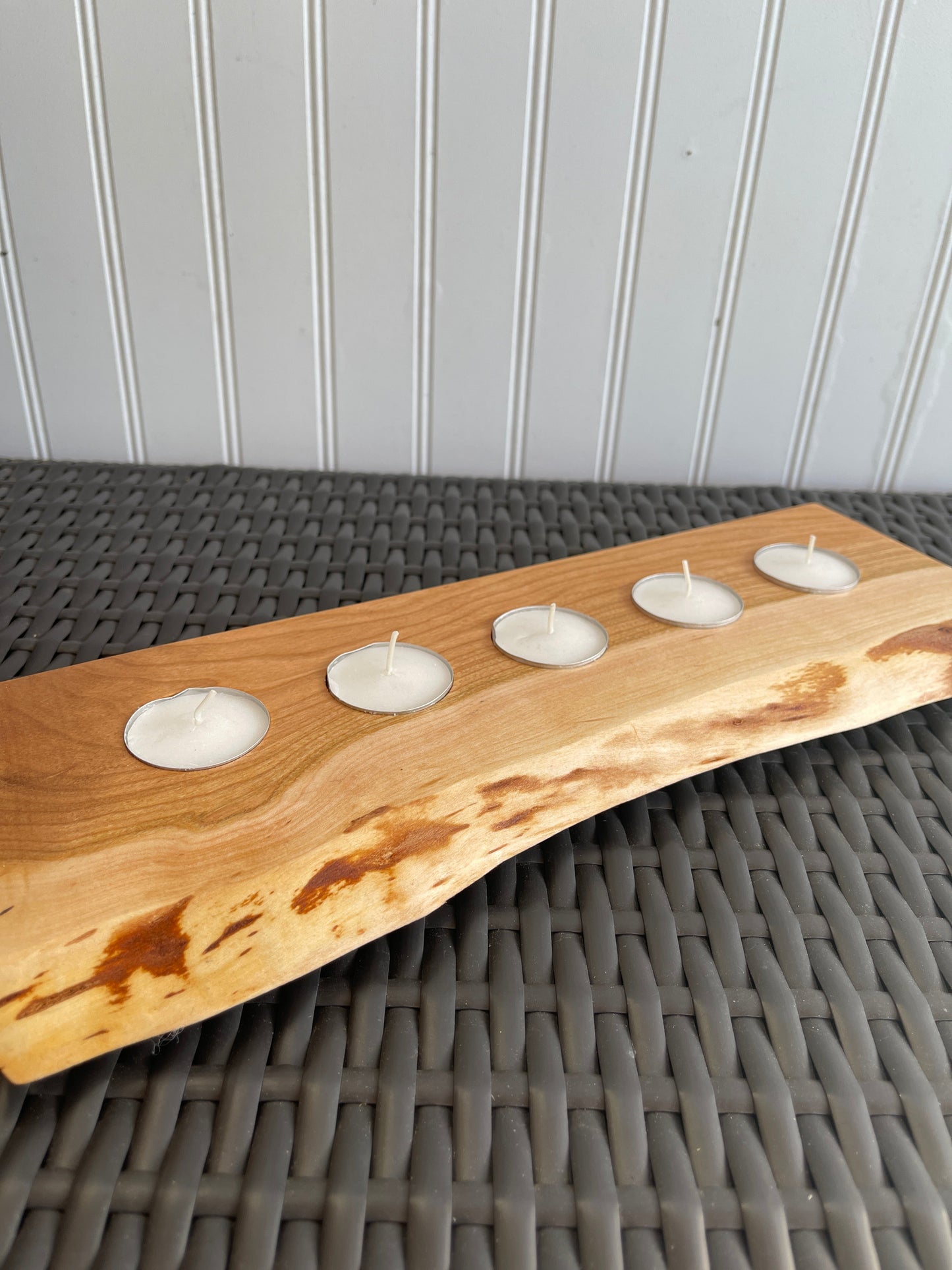 Rustic tea light holders