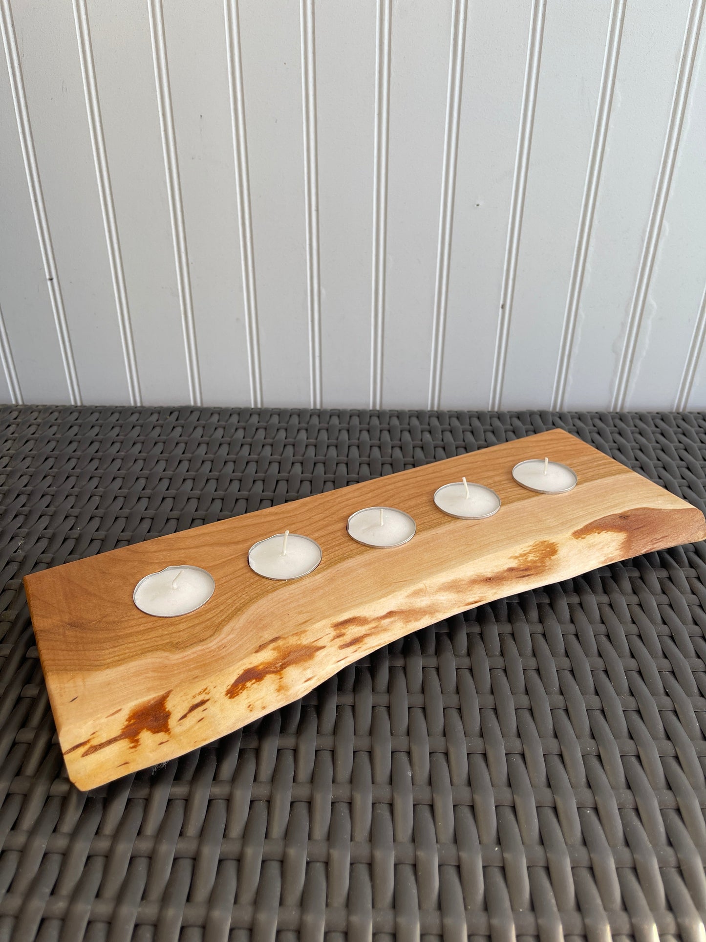 Rustic tea light holders