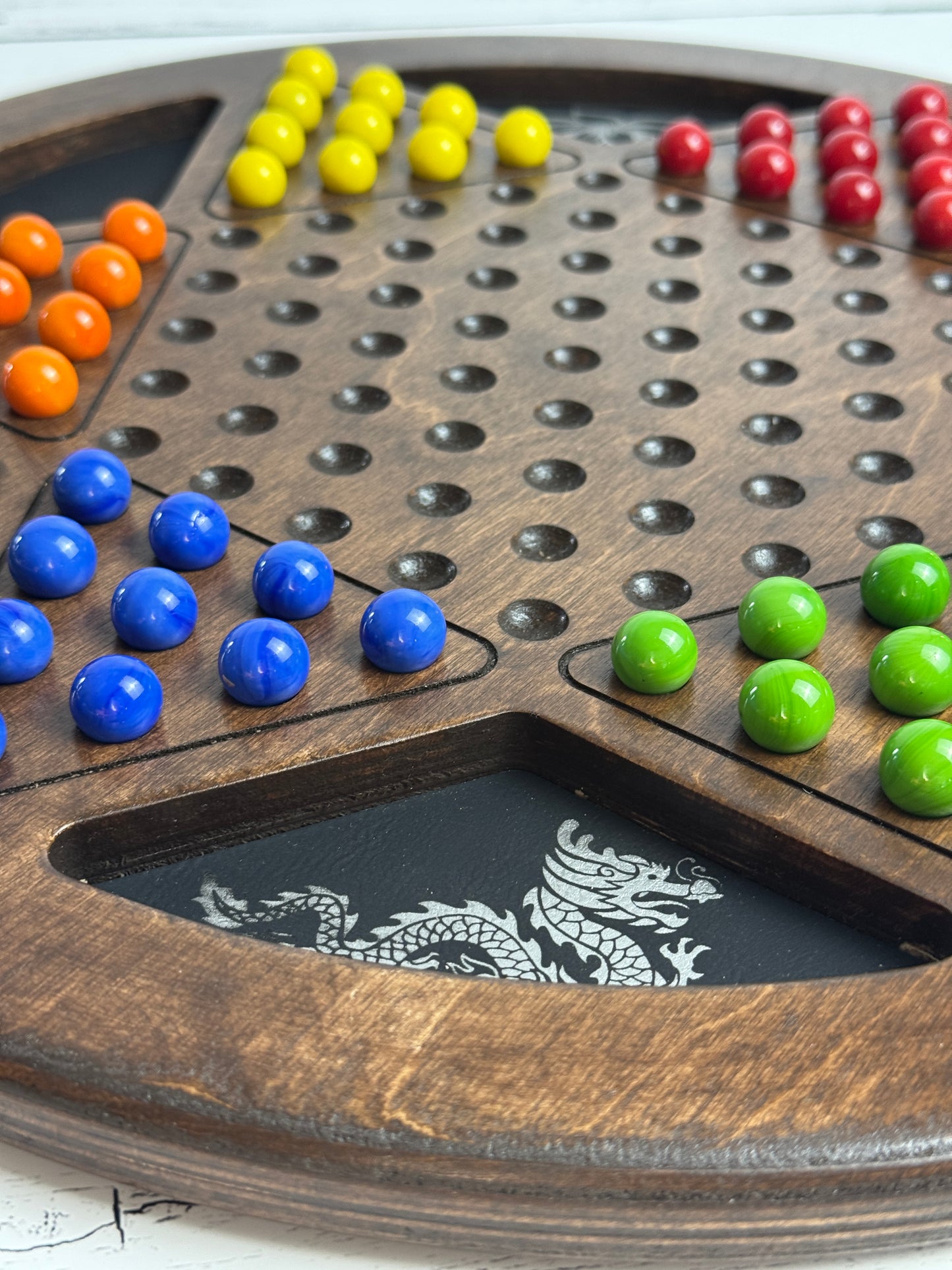 Chinese Checkers: 6 Player birch board