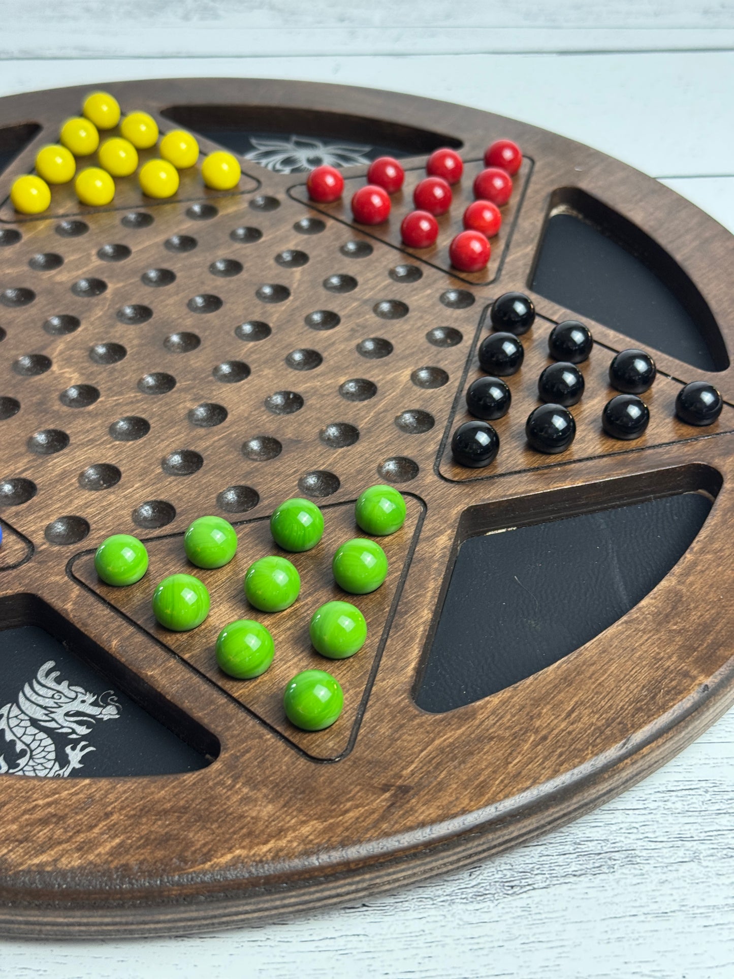 Chinese Checkers: 6 Player birch board