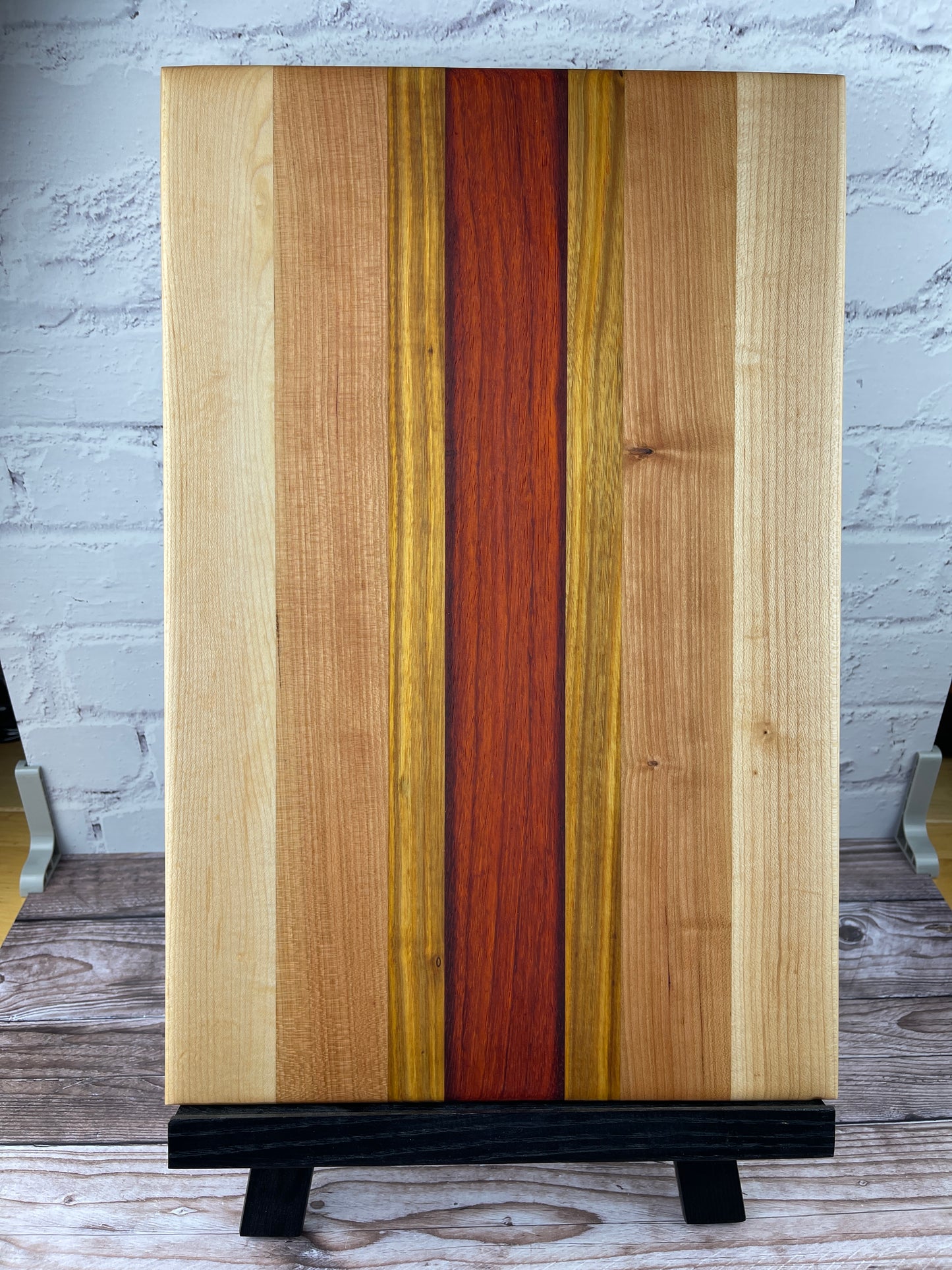 Cutting Board: Maple, Cherry, Canarywood and Padauk